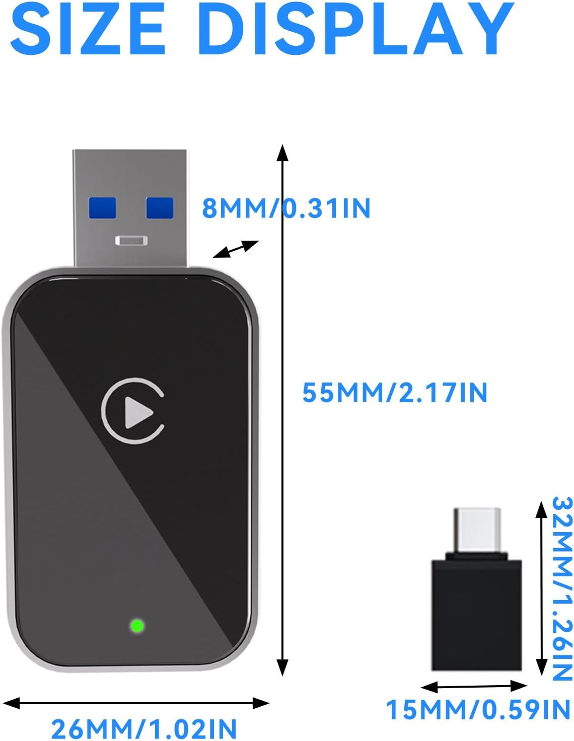 Wireless Carplay Adapter for Iphone - 2025 Model Converts Wired Carplay to Wireless, Easy Plug & Play Setup, Compatible with Vehicles after 2016 (Ios Only) image number 2