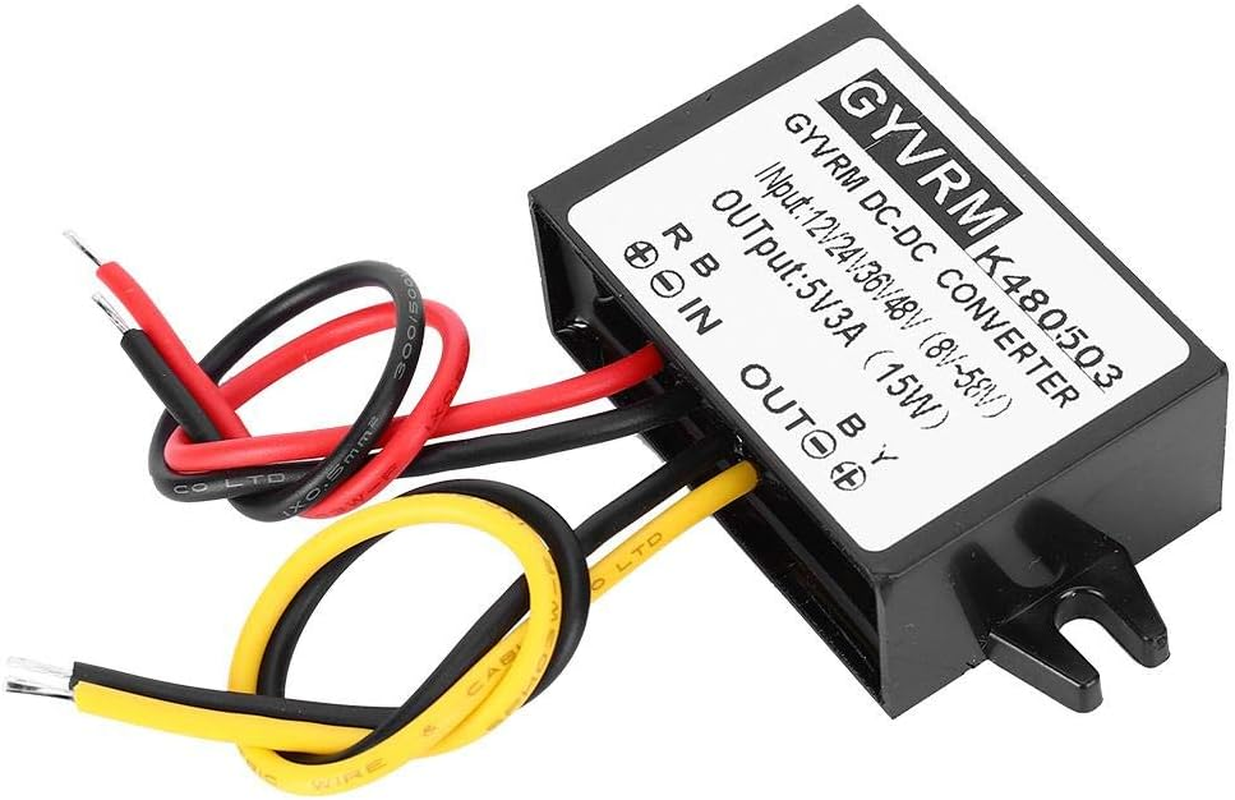 DC-DC 12V/24V/36V/48V to 5V 3A Voltage Converter Step down Power Transformer Supply Module 15W image number 2