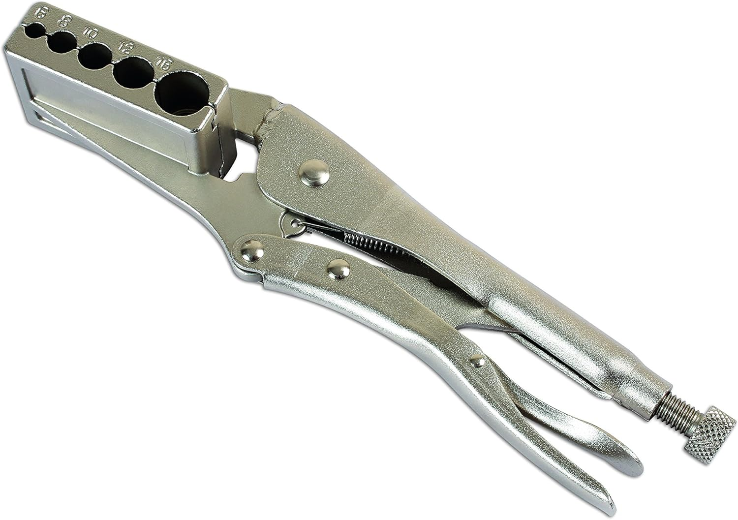 Laser 7030 Air Tubing Pipe Grip Locking Pliers, Silver image number 2