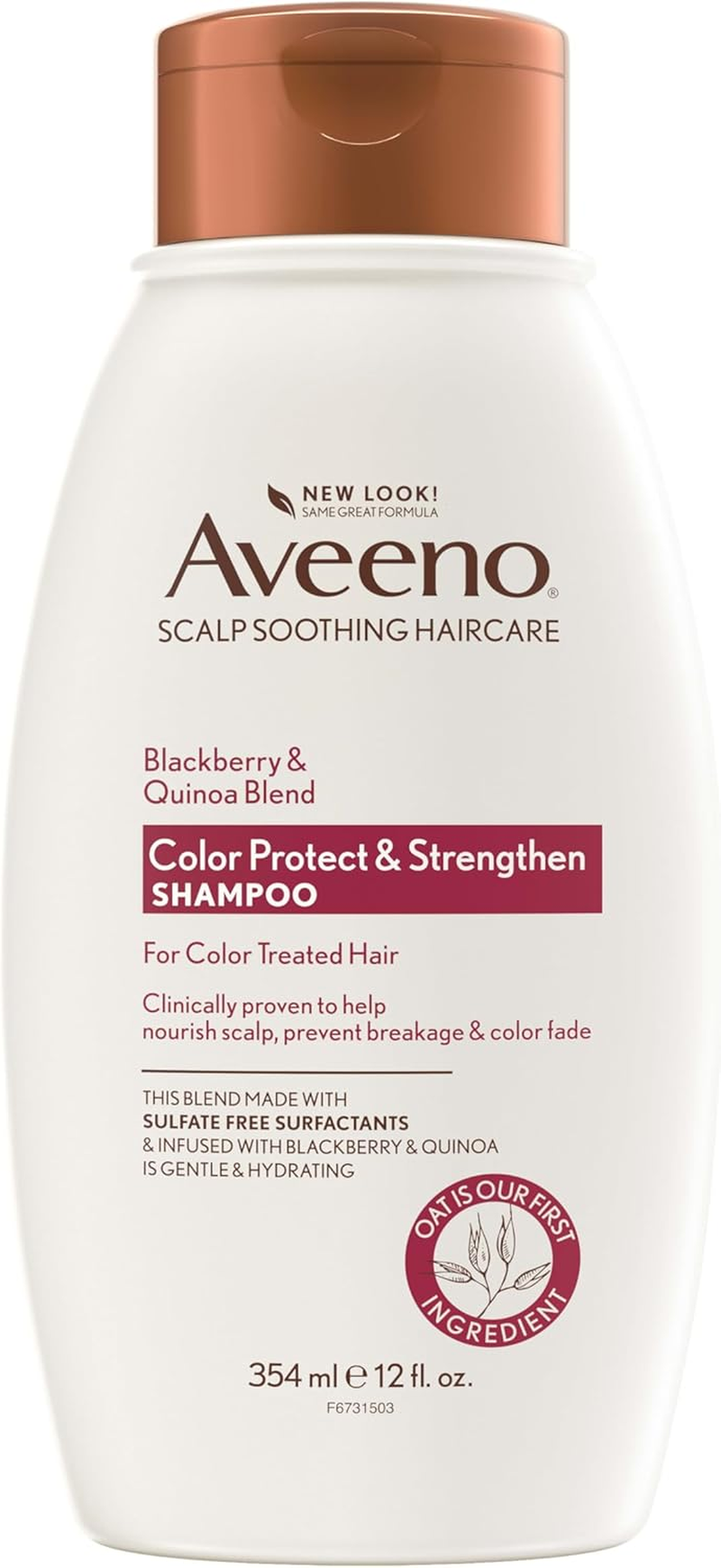 Aveeno Blackberry & Quinoa Strengthening Shampoo for Colour Treated Hair 354Ml image number 6