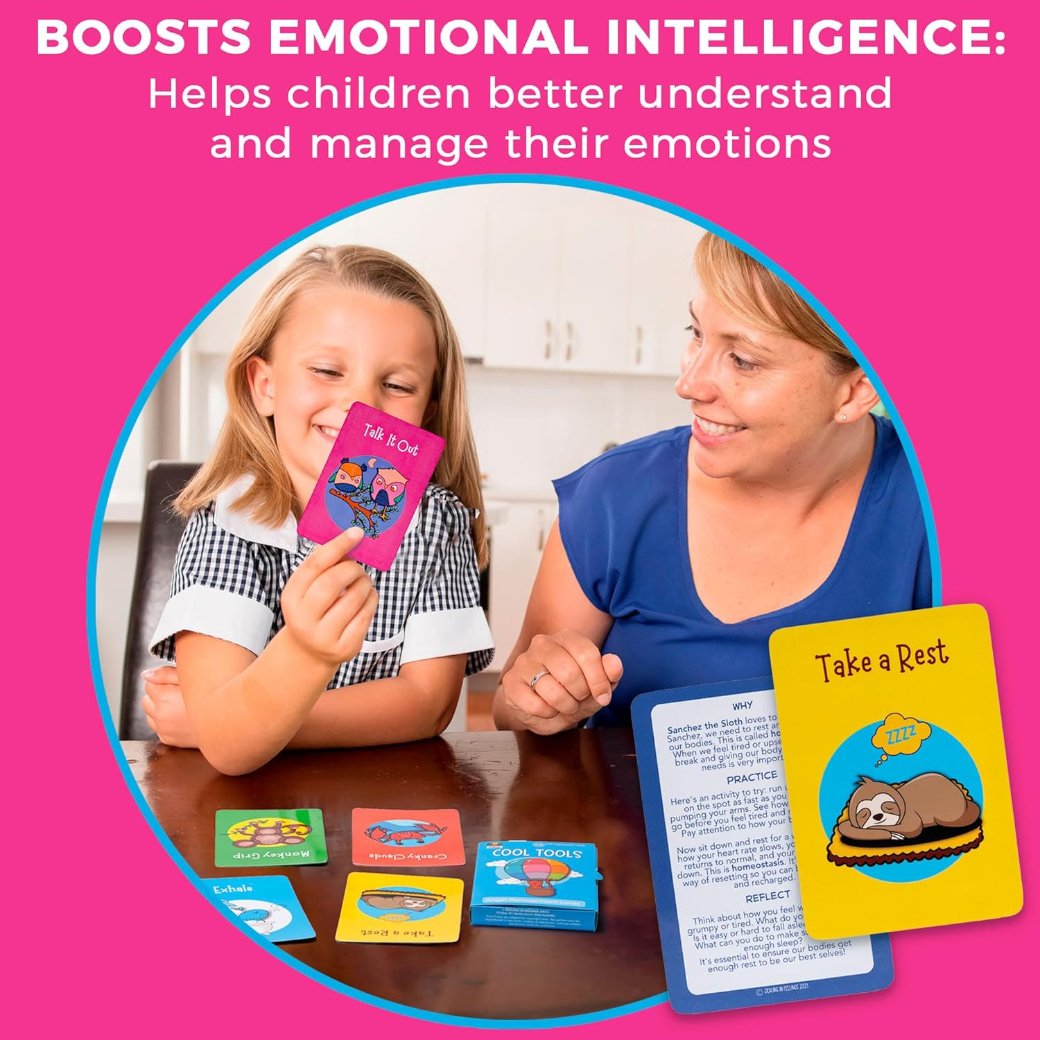 Dealing in Feelings Cool Tools Anger Management & Emotional Regulation Cards for Kids &ndash; SEL, Therapy Games, Social Skills &ndash; Ideal for Therapists, School Counsellors and Home School.