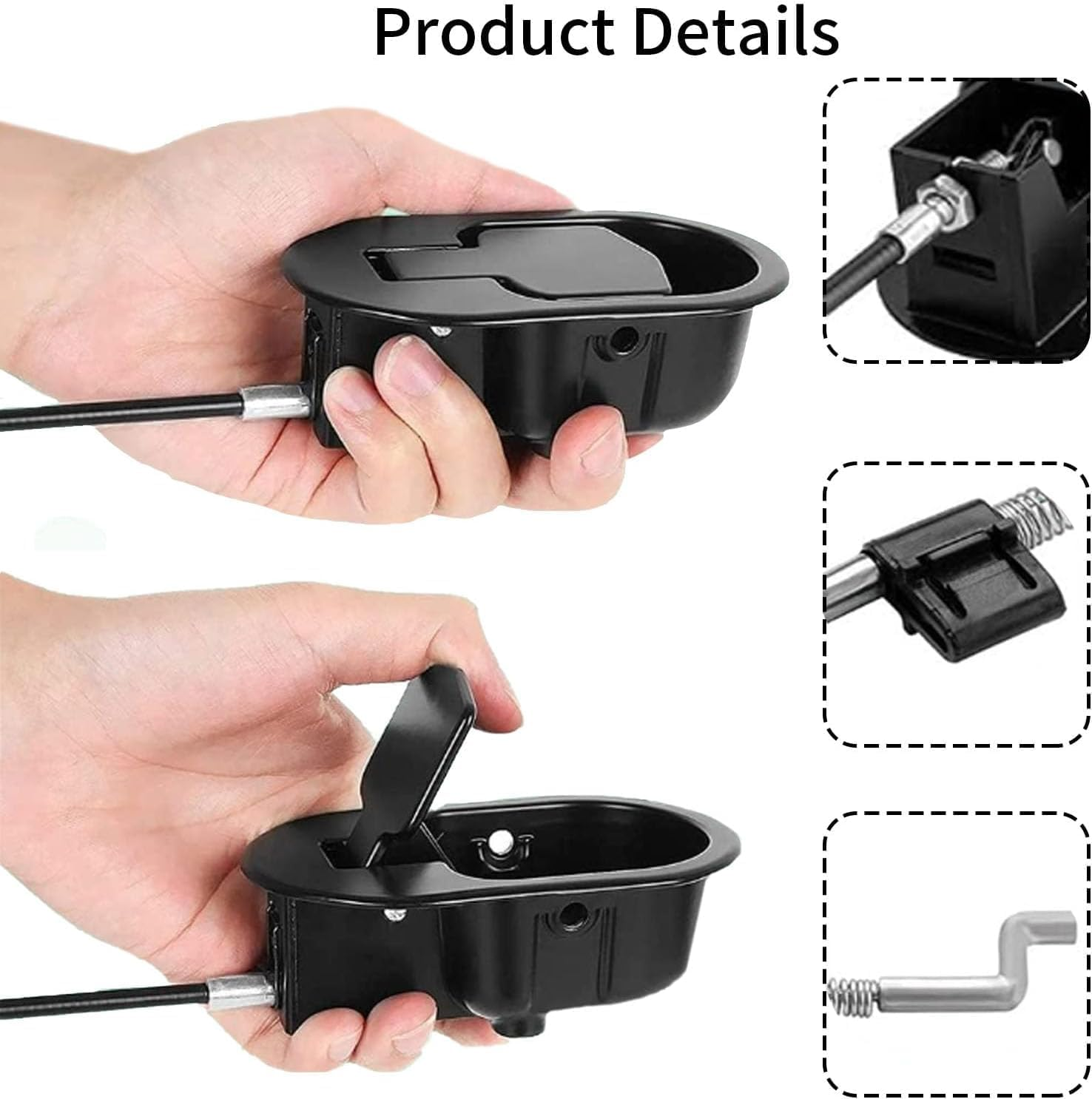 Universal Recliner Pull Handle Replacement, 1Pc Chair Couch Release Lever Pull Handle, Plastic Sofa Chair Recliner Release Pull Handle Replacement Parts with Cable