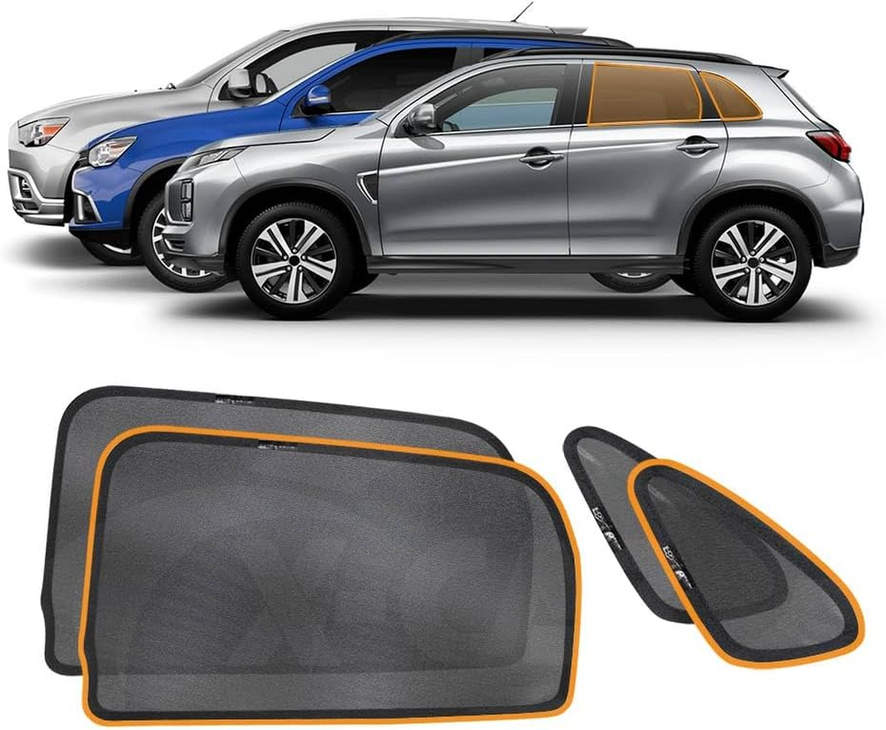 X-CAR Port Rear Window Sun Shade for Mitsubishi ASX 2010-2025 Magnetic Car Sun Blind Mesh image number 3