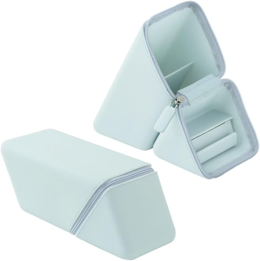 Sonic Pen Case, Caxsta, Portable Pen Holder, Wide, with Drawer, Greige FD-2045-GR