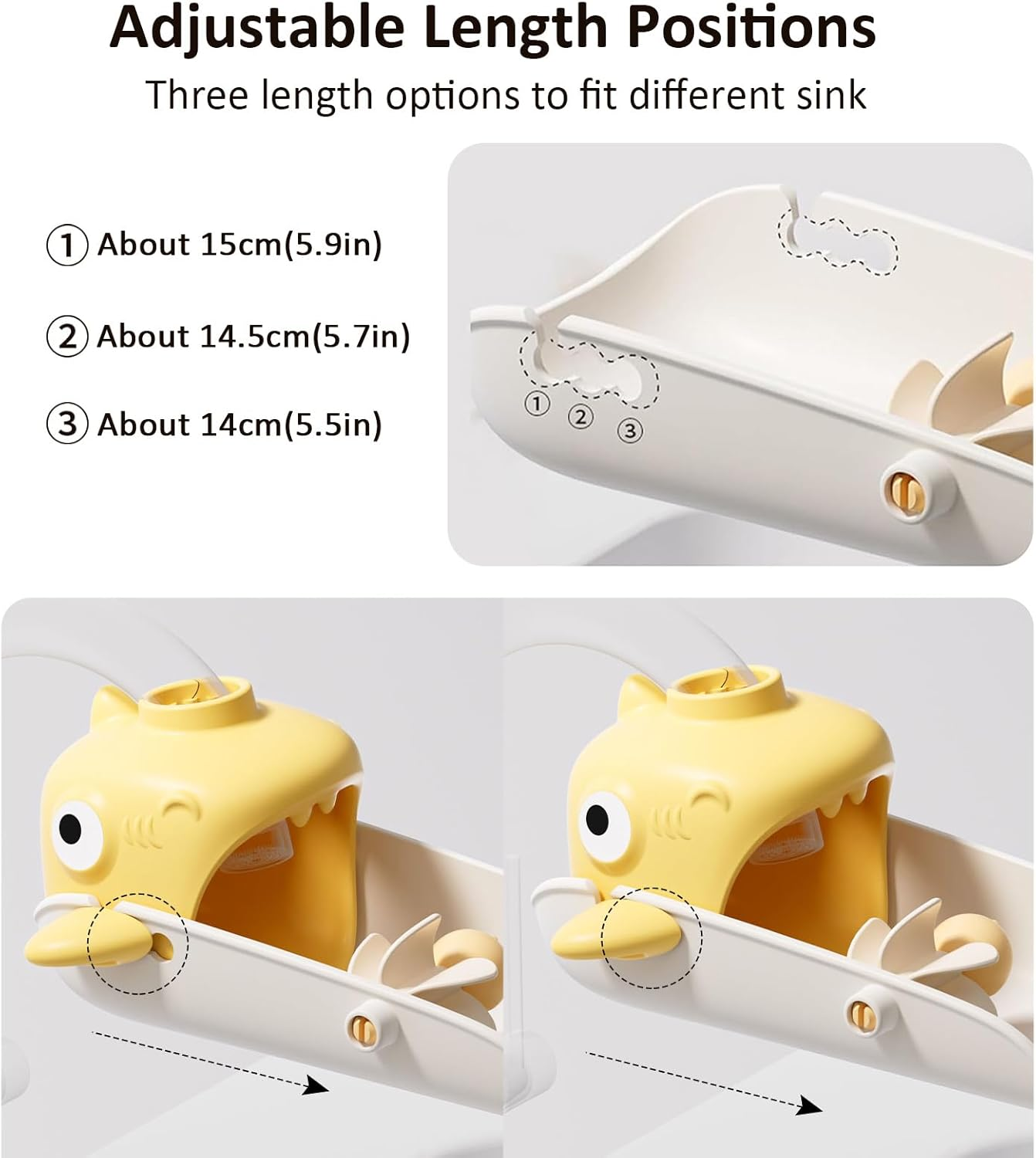 Faucet Extender for Toddlers - 1 Pack Universal Sink Handle Extender, Helps Children Reach Faucet Easily, Prevents Splashing, Ideal for Bathroom & Kitchen Use image number 3