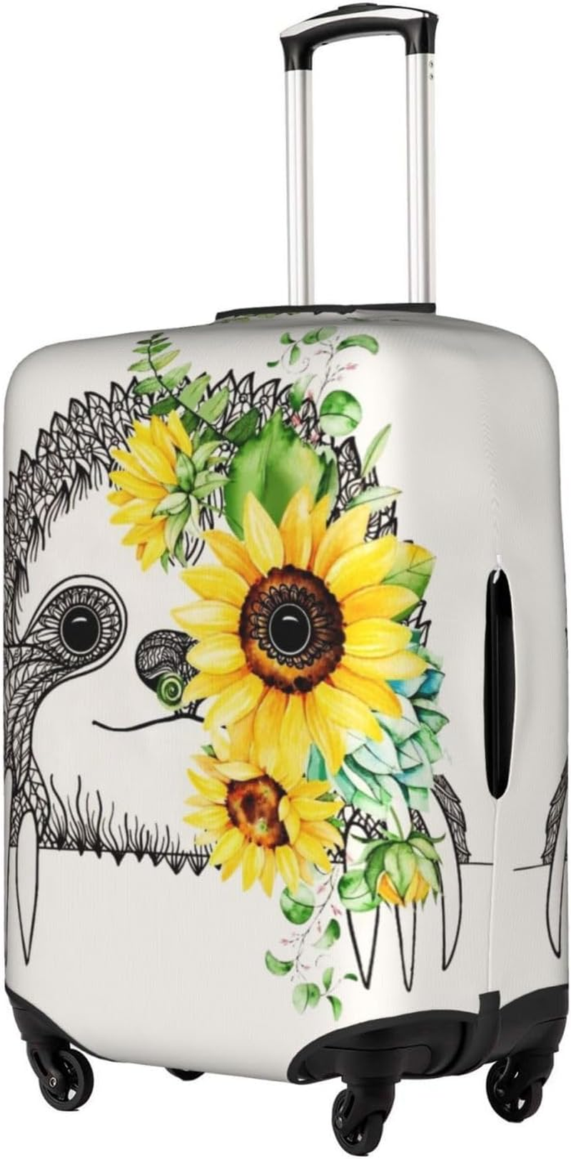 Obabo Serene Coastal Travel Luggage Cover,Washable Suitcase Cover Protector Anti-Scratch Suitcase Cover Fits 18-32 In, Sloth Sunflower, X-Large image number 5