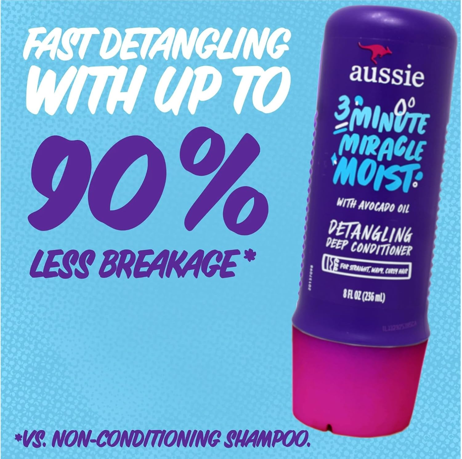 Aussie 3 Minute Miracle Moist Deep Conditioner, 8 Oz image number 3