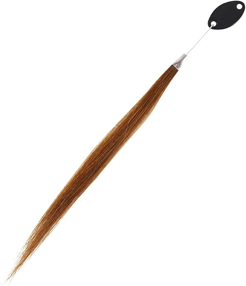 30 Strands/Set Hair Swatches Hair Colour Samples 100% Human Hair Colour Rings for Hair Extensions Salon Hairdressing (Light Brown) - 60 Lightest Blonde image number 4