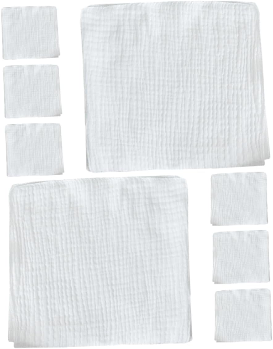 8Pcs Cotton Gauze Diaper Reusable Nappies Soft Washcloths for Boys Girls image number 6