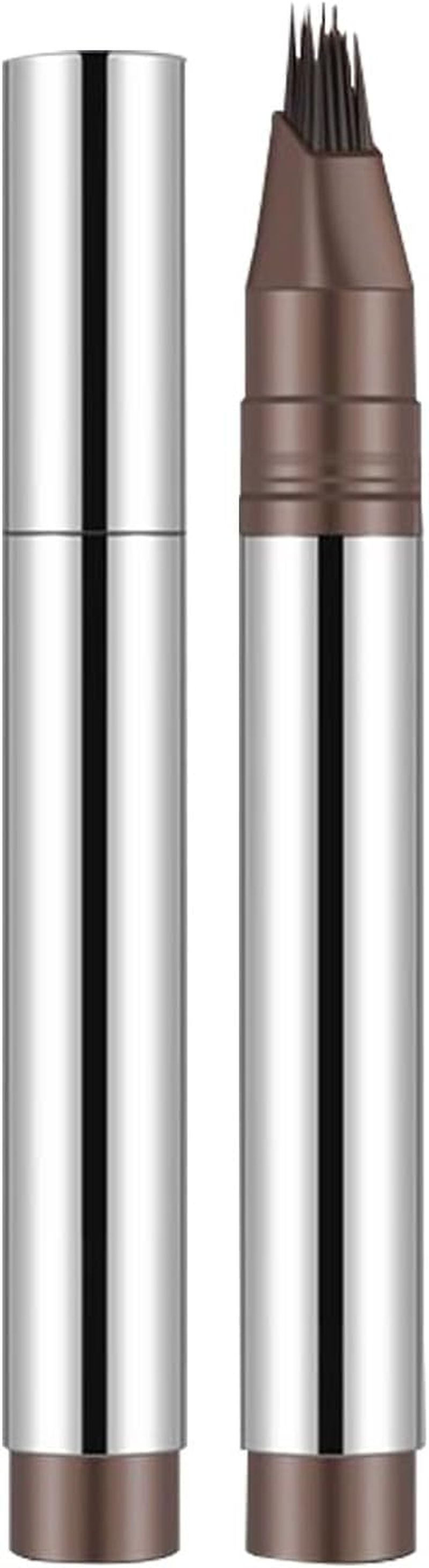 Liquid Brow Pencil - Eye Brows Pen | Eyebrow Filler Pencils | Multi-Fork Tip M Icroblading Eyebrows Pens | 2-In-1 Filling Pencils | Smudge-Proof Beauty Supplies | Makeup Accessories for Women Girls