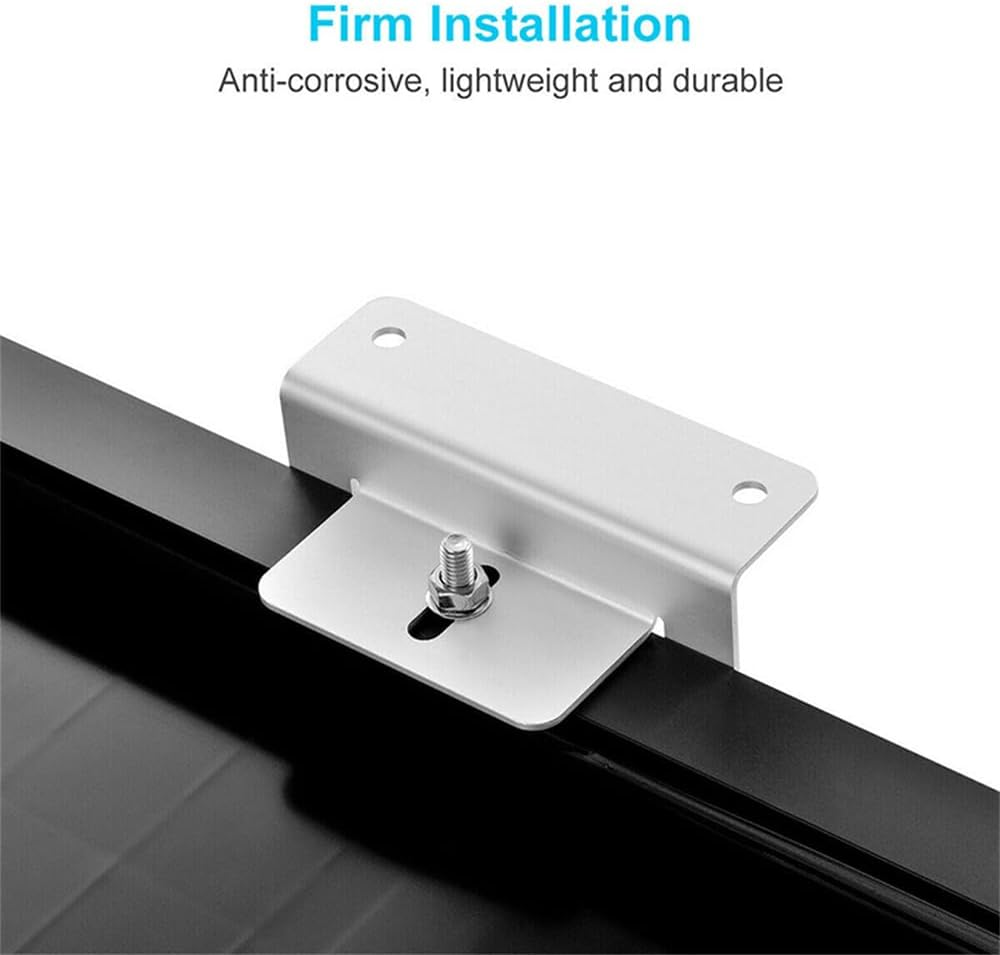 Solar Panel Mounting Brackets Aluminum Kit Flat Roof Mount Bracket Boat Caravan image number 6