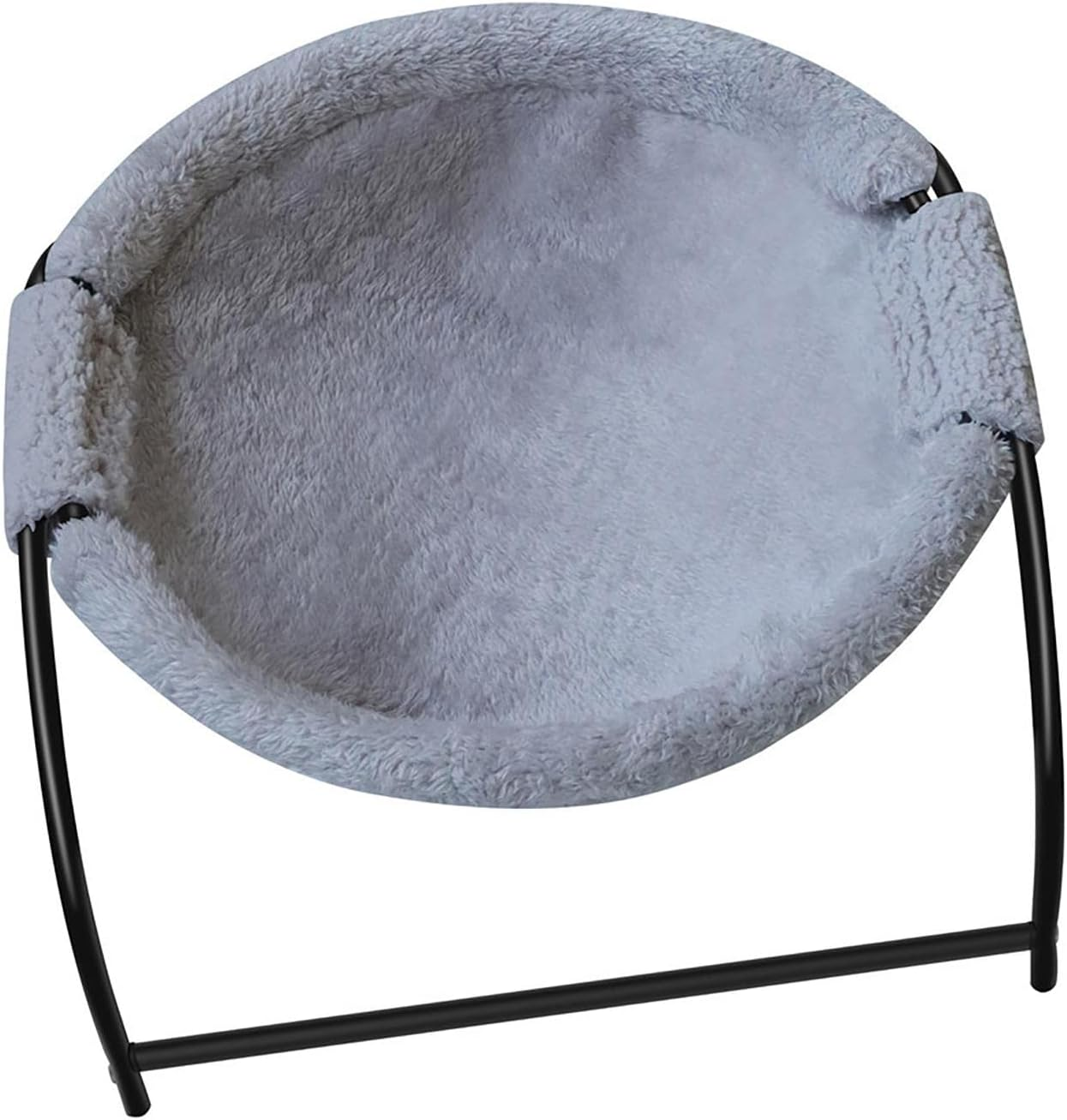 Cat Bed Hammock, Removable and Washable Freestanding Cat Sleeping Cat Bed Hammock Soft Plush Bed Raised Pet Bed for Indoor and Outdoor Use Pet Chair for Kitten Puppies (Color : Grey)