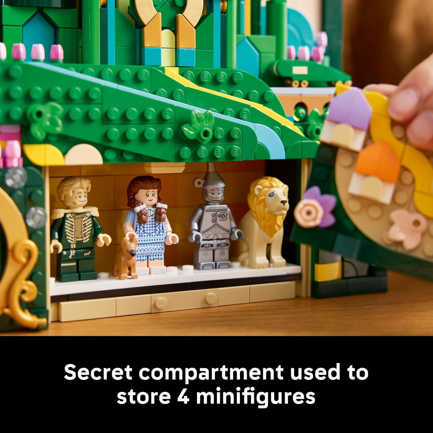 LEGO&reg; Wicked Emerald City Wall Art 75685 Aesthetic Room Decor, Adventure Toy for Adults with 6 Minifigures Including Elphaba, Glinda, Dorothy Gale, Cowardly Lion, Scarecrow and Tin Man