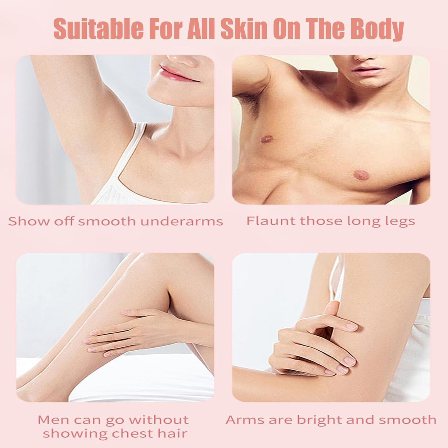 Comfort 2 in 1 Electric Lady Shaver, Bikini Shaver, Waterproof Body Hair Trimmer, Dual Head Shaver Women, Bikini & Body Shaving, Ladies Underarm Face Lip Legs Hands Hair Trimmer, Wet & Dry QFFAFAR (Pink) image number 6