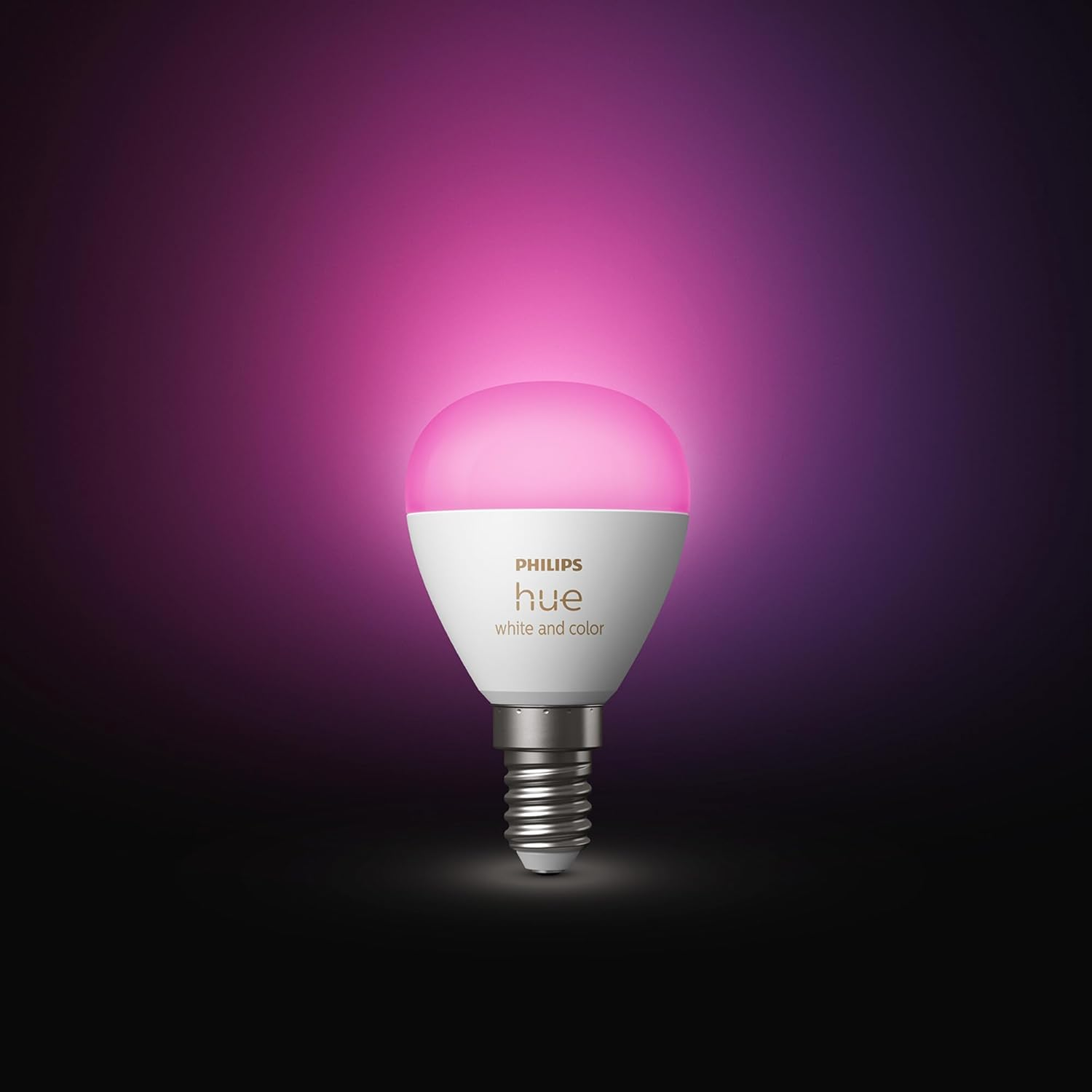 Philips Hue White and Colour Ambiance Luster Smart LED Light Bulb 1 Pack [E14 Edison Screw] for Indoor Home Lighting, Livingroom, Bedroom. image number 4