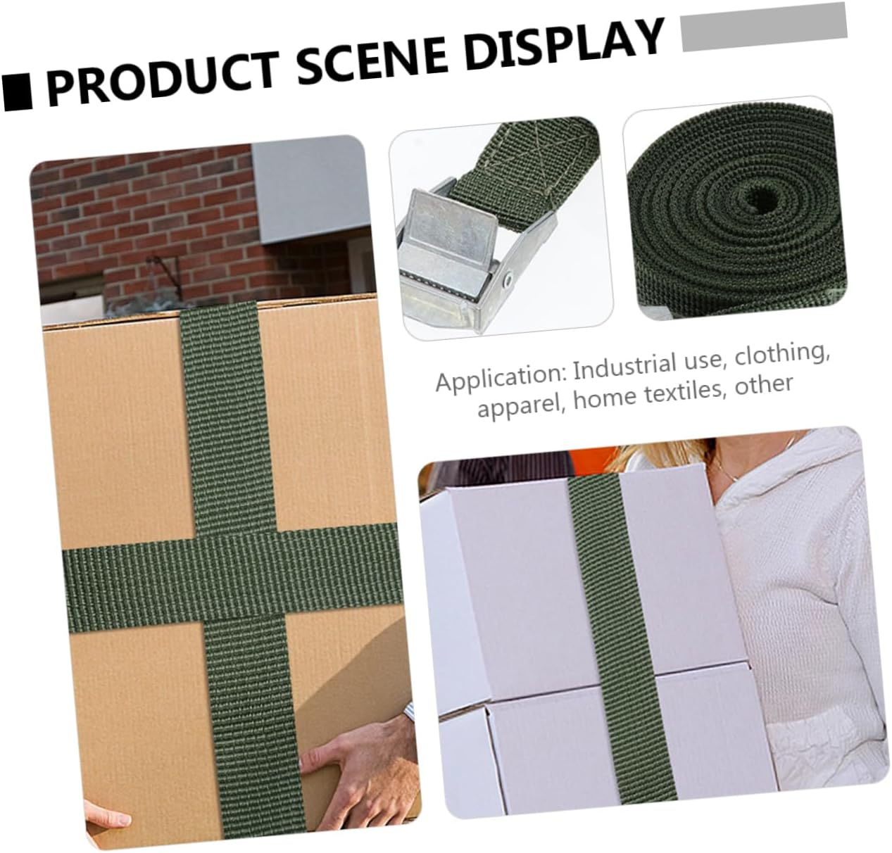 BESTYASH 6Pcs Environmental-Friendly Luggage Fixed Belt Car Luggage Binding Belt Cargo Fixing Strap image number 4