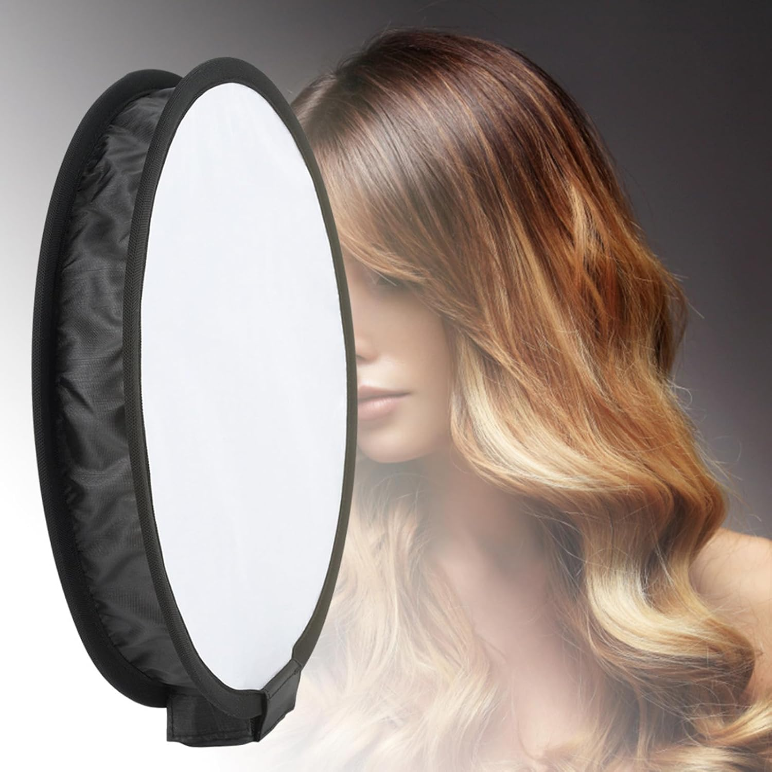 RASTKY Foldable Softbox Diffuser, Portable round Shape Speedlite Softbox with Pure White for Camera Flash Light, Helps to Eliminate Harsh Light and Shadow, Easy to Install and Remove, image number 5