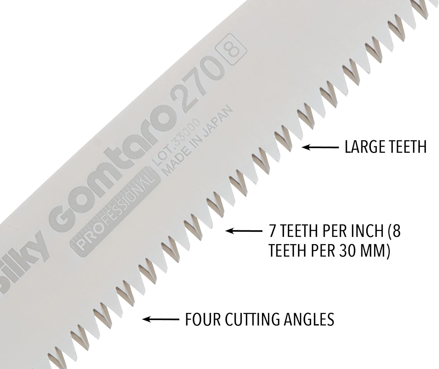 Silky 102-27 Straight Landscaping GOMTARO Professional Series Hand Saw, 10.6-Inch image number 4