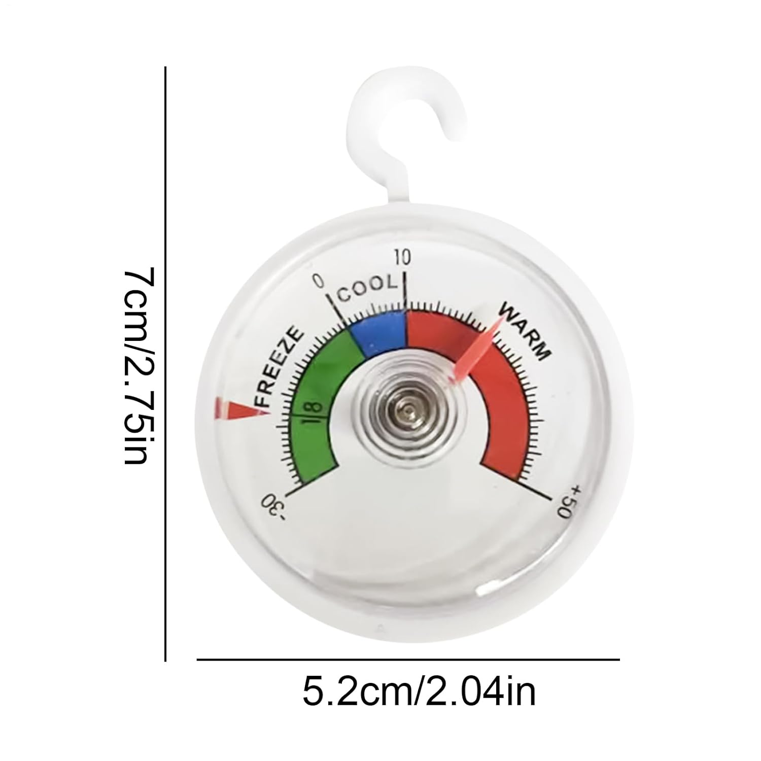 Outdoor Temperature Gauge,Precise Measuring Device with Hook - Temperature Gauge for Patio - for Indoor Areas Home Office Warehouse Greenhouse Room image number 3