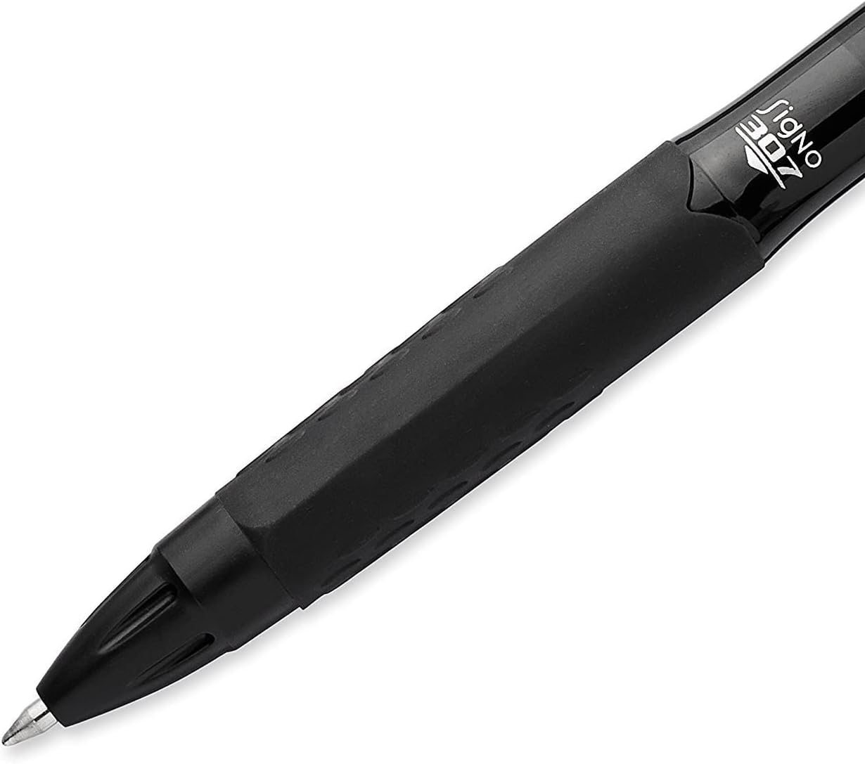 Uni-Ball Signo 307 - Fine Retractable Rollerball Pen - 5 Pack - 2 X Black, 2 X Blue & Red Ink - UMN-307 image number 4