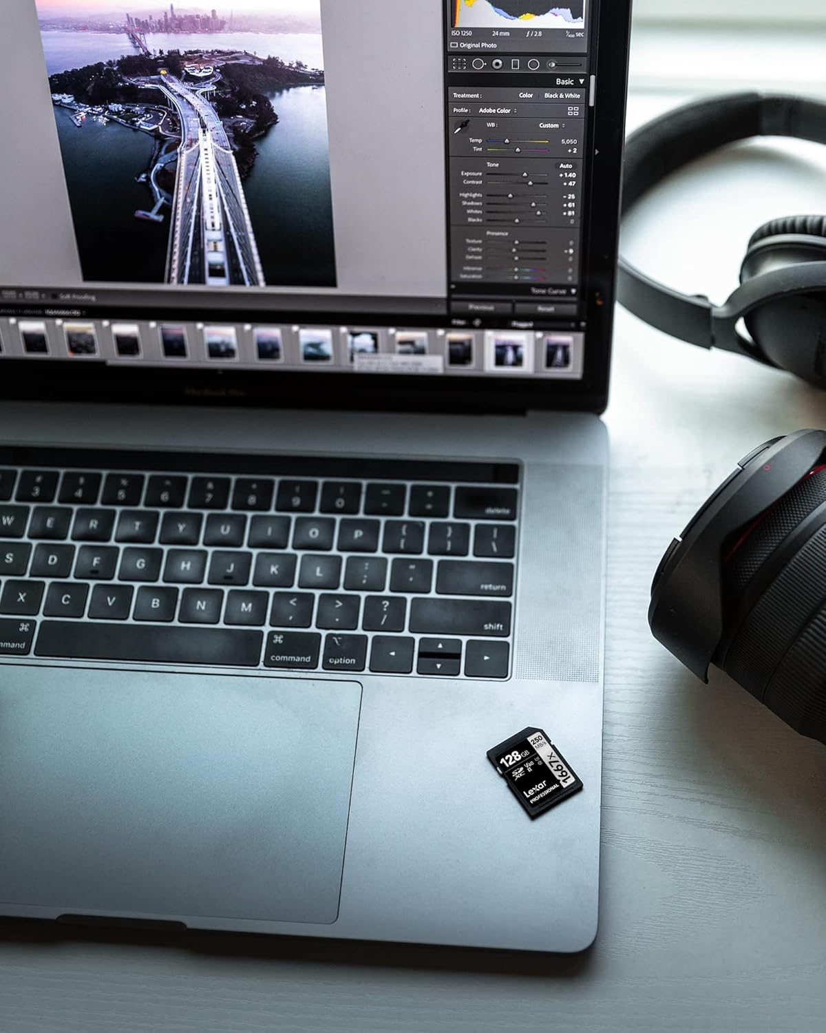 Lexar Professional 1667X SD Card 128GB, SDXC UHS-II Memory Card, up to 250Mb/S Read, 120Mb/S Write, Class 10, U3, V60 SD for Professional Photographer, Videographer, Enthusiast (LSD128CB1667) image number 1