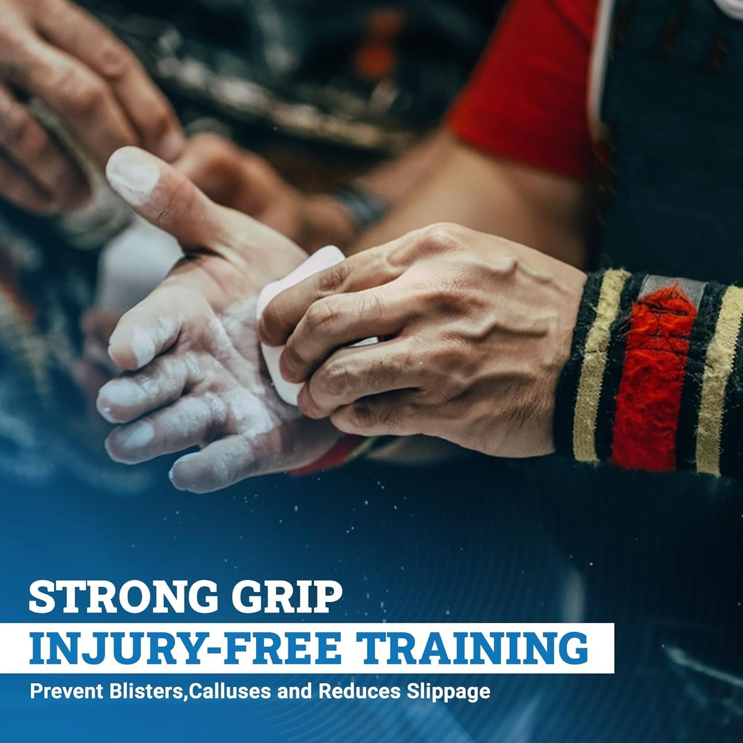 Gymnastic Chalk Blocks, Premium Weight Lifting Chalk, Pack of 8 Chalk Blocks, Powder Climbing Chalk, Magnesium Chalk for Gym, Weightlifting, Kettlebell Dumbbell image number 1