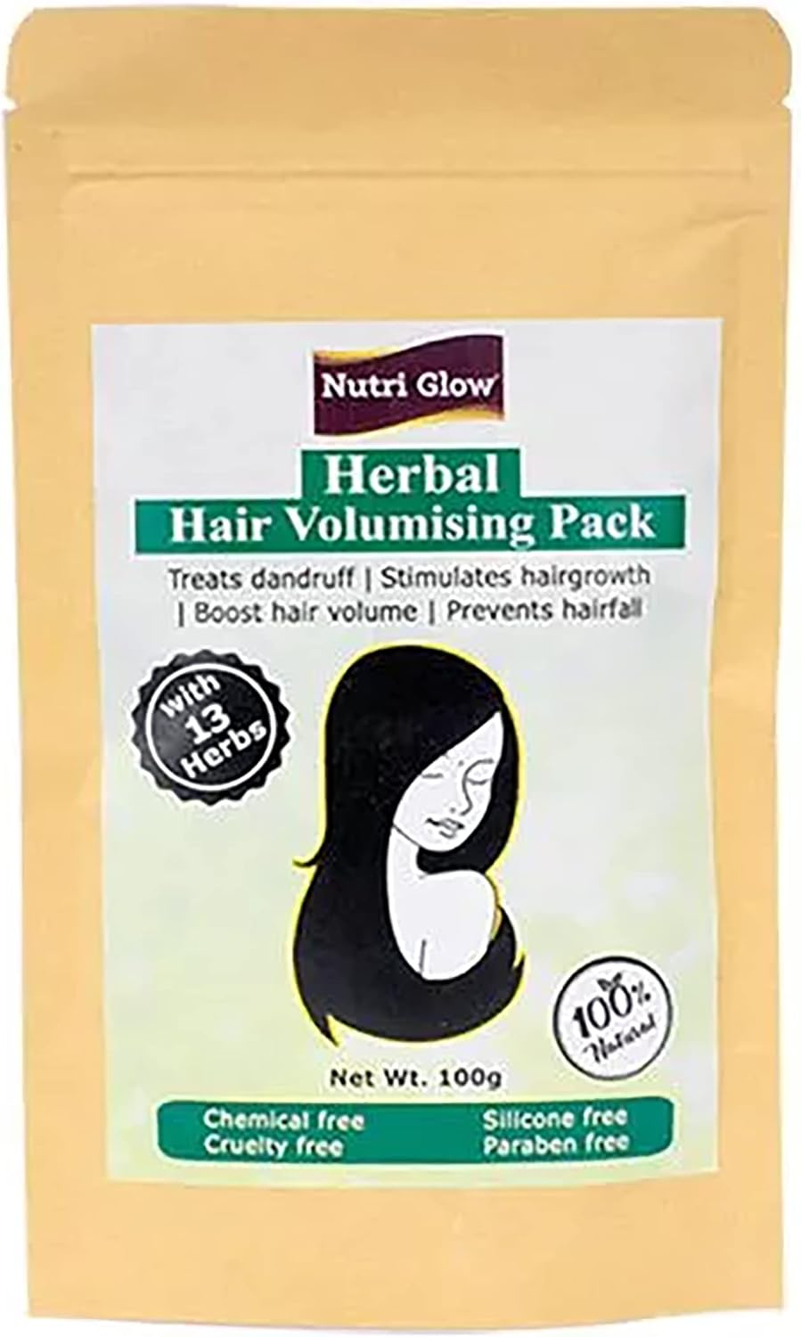 Nutri Glow Herbal Hair Volumising Pack | Dry Hair |Oily Hair |Volume & Scalp Vitality