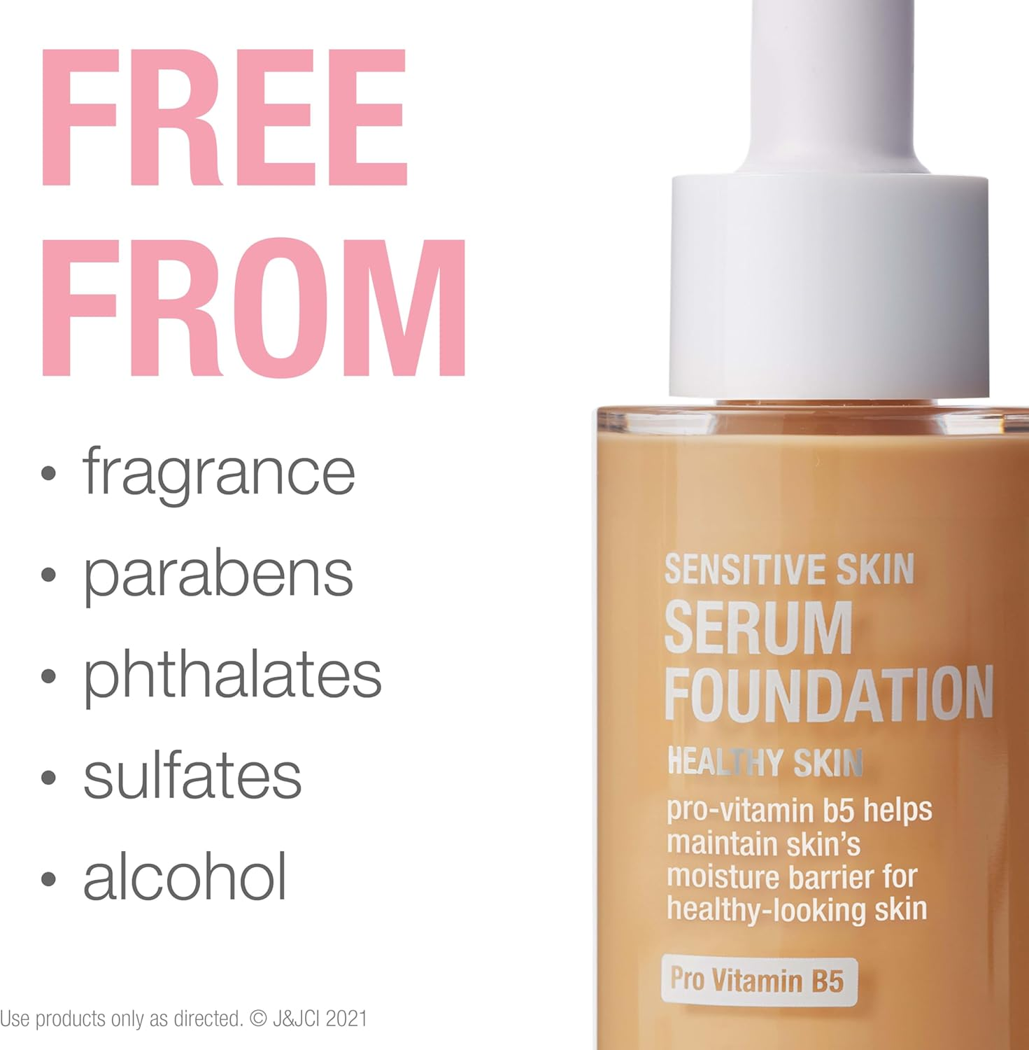 Neutrogena Healthy Skin Sensitive Skin Serum Foundation with Pro-Vitamin B5, Color Correcting & Pore Minimizing Liquid Foundation & Face Serum, Buildable Coverage, Medium 02, 1 Oz image number 2