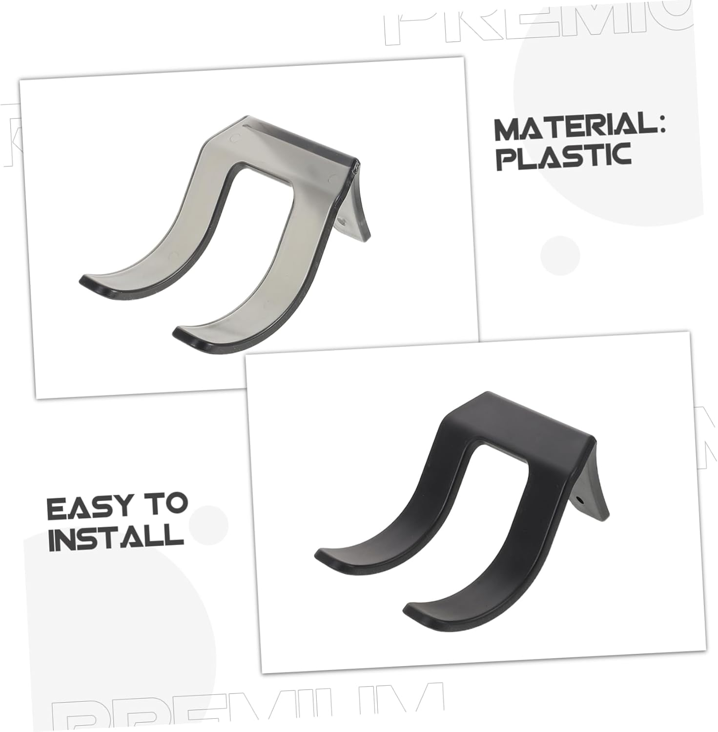 CTIRCHIU 2Pcs Hair Dryer Holder Wall Mount Dual Fork Design Secure Grip Organizer for Bathroom and Barber Shop Multifunctional Styling Tool Rack Space Saving Hair Care Storage image number 3