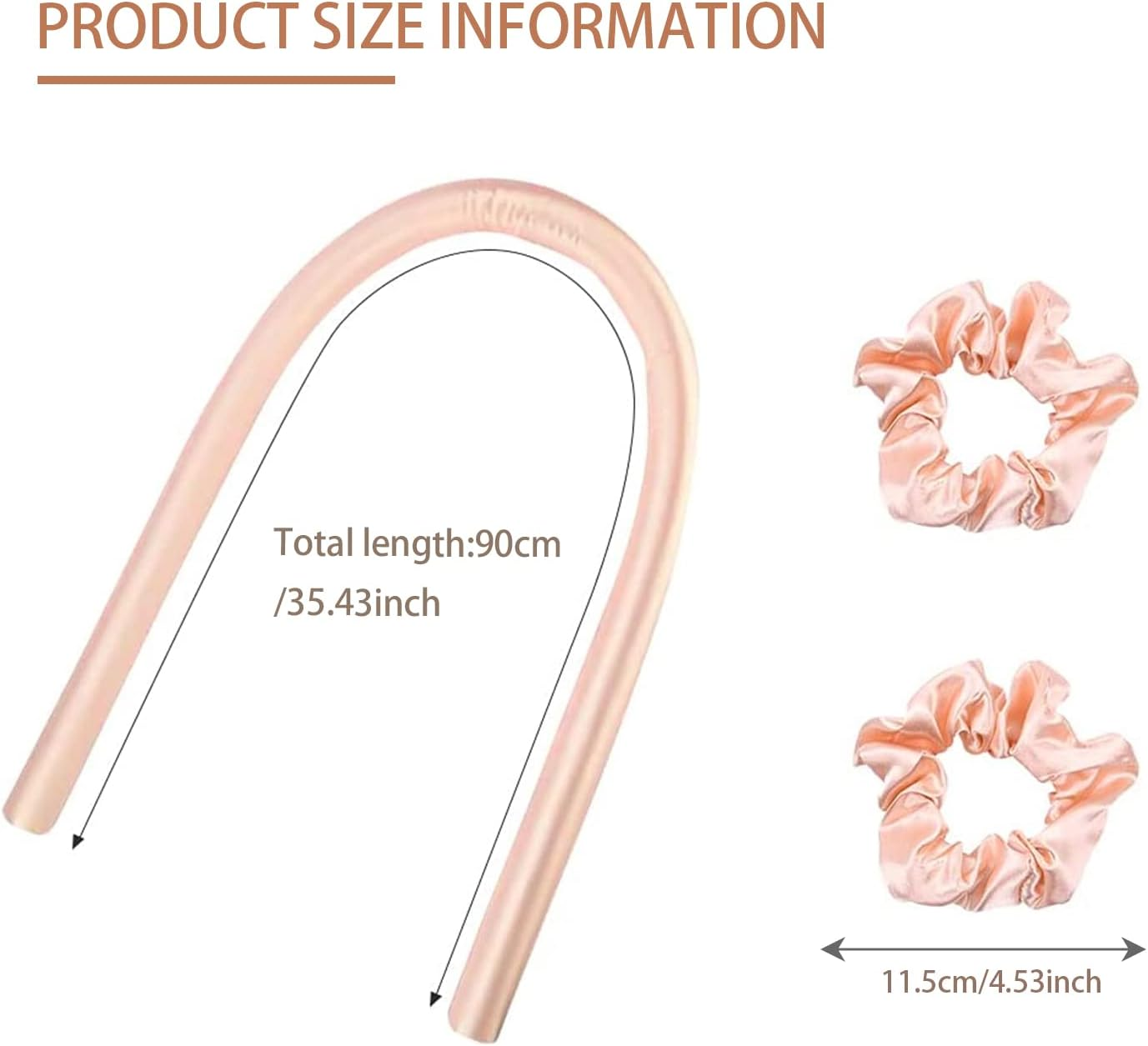 Heatless Curlers Headband，Hair Curlers No Heat，Silk Hair Curler，Heatless Hair Curlers，Heatless Curling Rod Headband，Hair Wrap Curler，Heatless Curls Headband，Silk Hair Curler，With Two Hair Ties