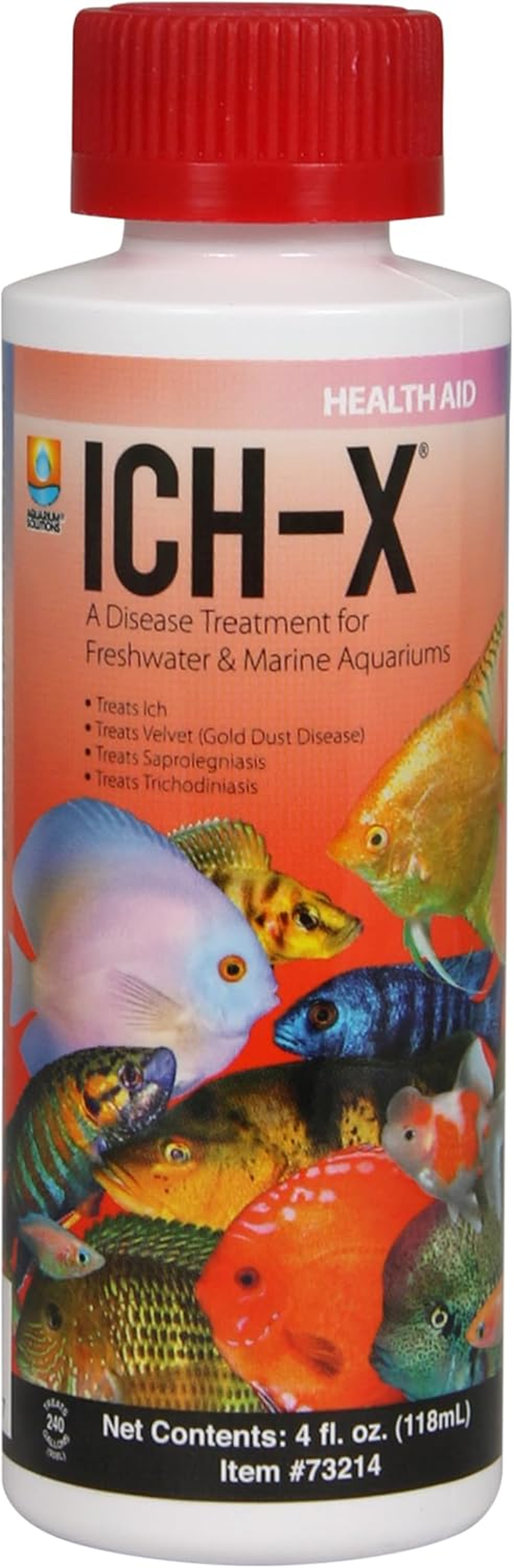 Hikari Usa AHK73214 Ich-X for Aquarium, 4-Ounce image number 1