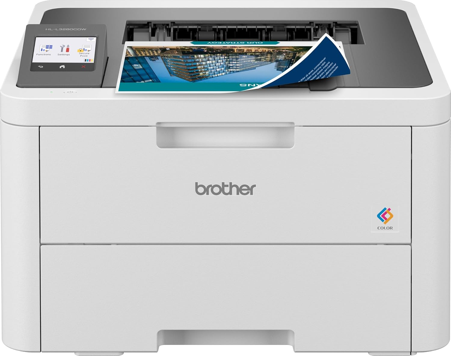 Brother HL-L3280CDW Colour Laser Printer - A4 Single Function, Wireless/Usb 2.0, 2 Sided Printing image number 1