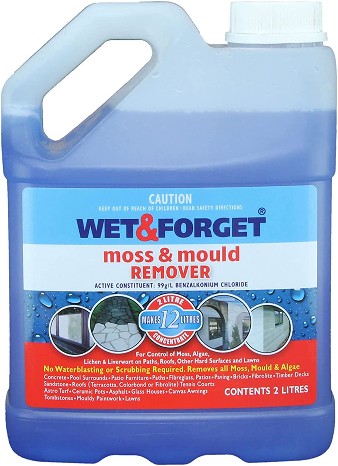 Wet & Forget Moss & Mould Remover 2L image number 6