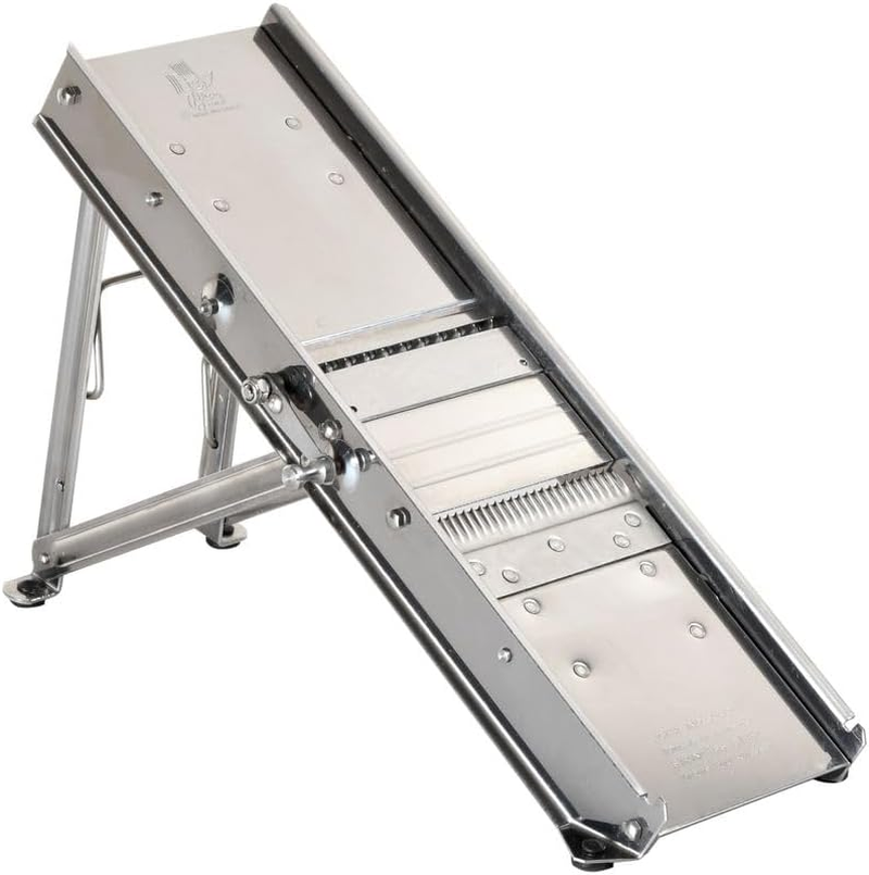 Bron Coucke Stainless Steel Bron Mandolin Slicer without Pusher 215030 Gray, without Hand Guard image number 1