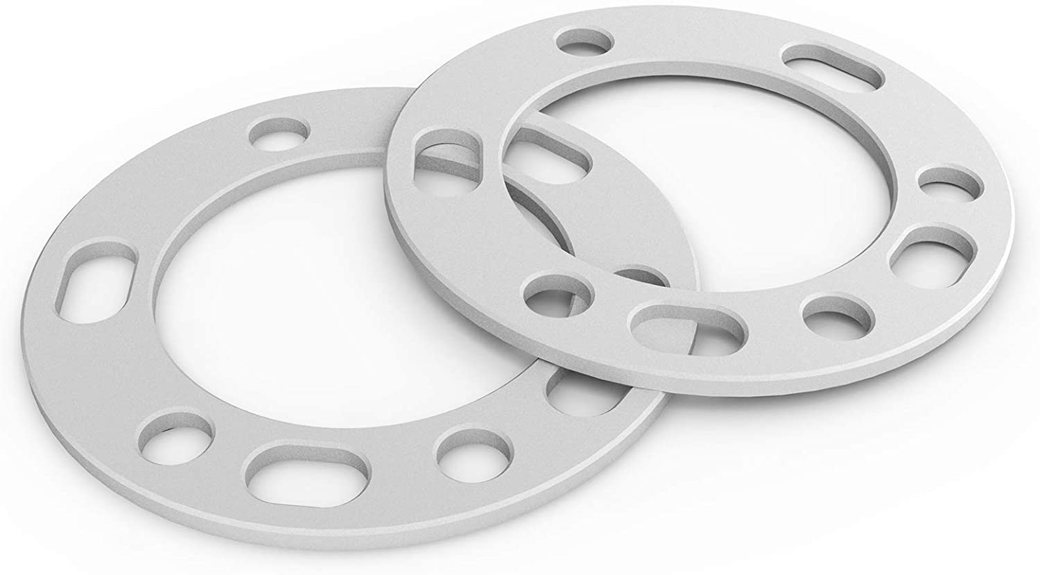 WHEEL CONNECT Universal Wheel Spacer,3Mm Thickness(1/8Inch),Fit Bolt Pattern 4X98, 4X100, 4X108, 4X114.3, 5X100, 5X105,5X108, 5X110, 5X112, 5X114.3,5X120, 5X127, Cast Aluminum, Pack of 2. image number 2