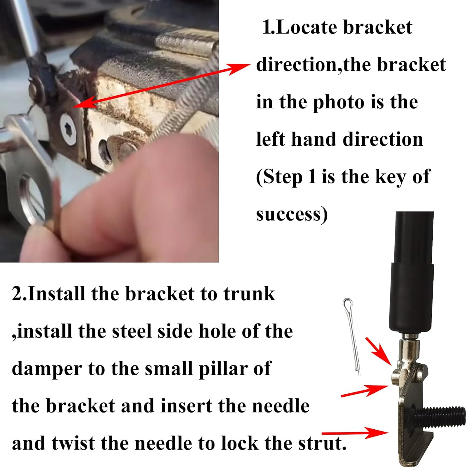 2 Tailgate Boot Gas Struts Slow down Kit Fit for Ford Ranger Px,Fit for Mazda up UR BT50 2012 2013 2014 2015 2016 2017 2018 PB Rear Trunk Lid image number 3