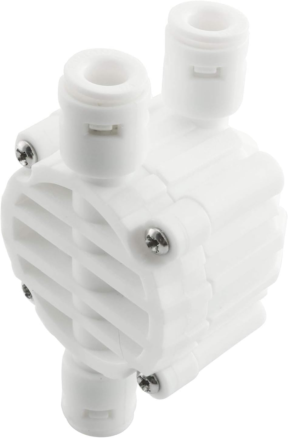 DGZZI 1/4 Inch Push-Fit 4-Way Automatic Shut-Off Valve with Quick-Connect Fittings for RO Reverse Osmosis image number 3