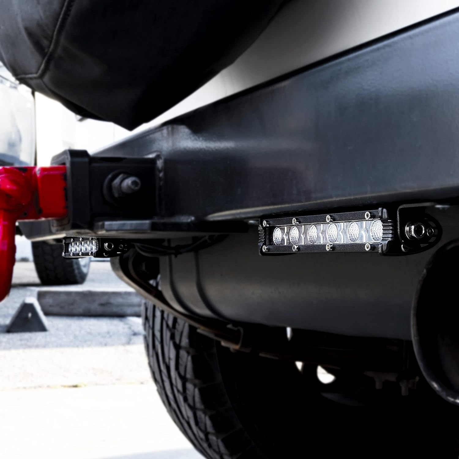 True Mods 2Pc 7" Ultra-Slim Single Row off Road LED Light Bar [1530Lm] [18W] [IP68 Waterproof] [12V - 24V] Fog/Driving/Work Lights for Trucks ATV Cars - 60 Degrees Flood Light image number 5