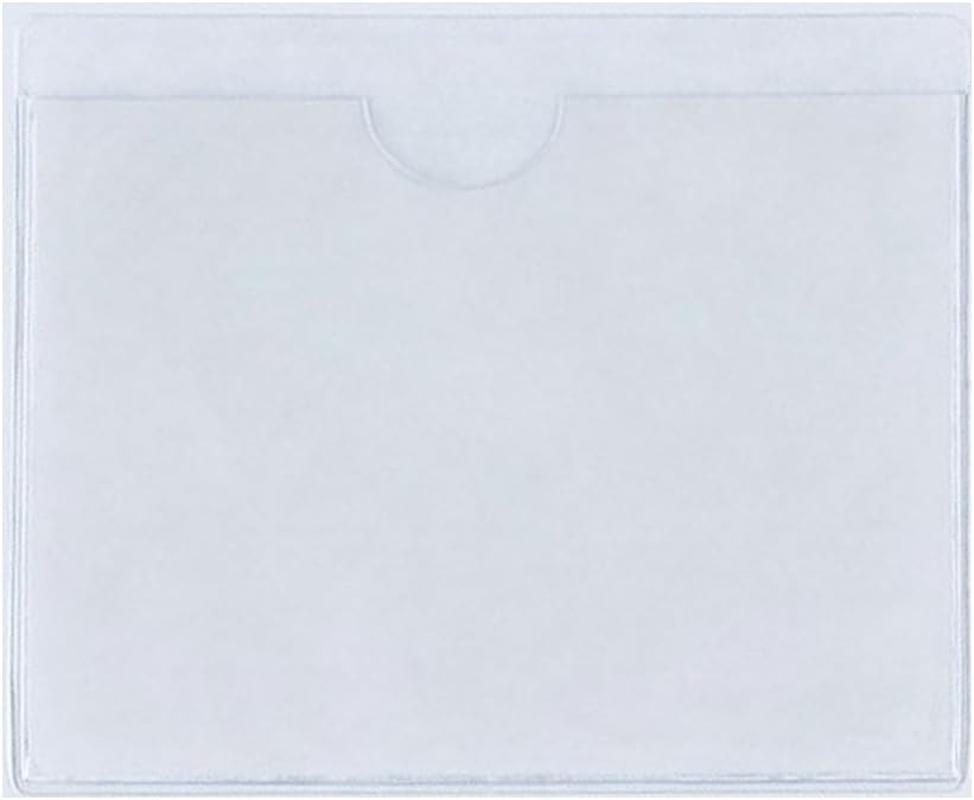 Transparent Self Adhesive Parking Permit Holder Pack of 4 Ticket and Note Sticky Back Protect Cover for Car, Badges, Windscreen image number 2