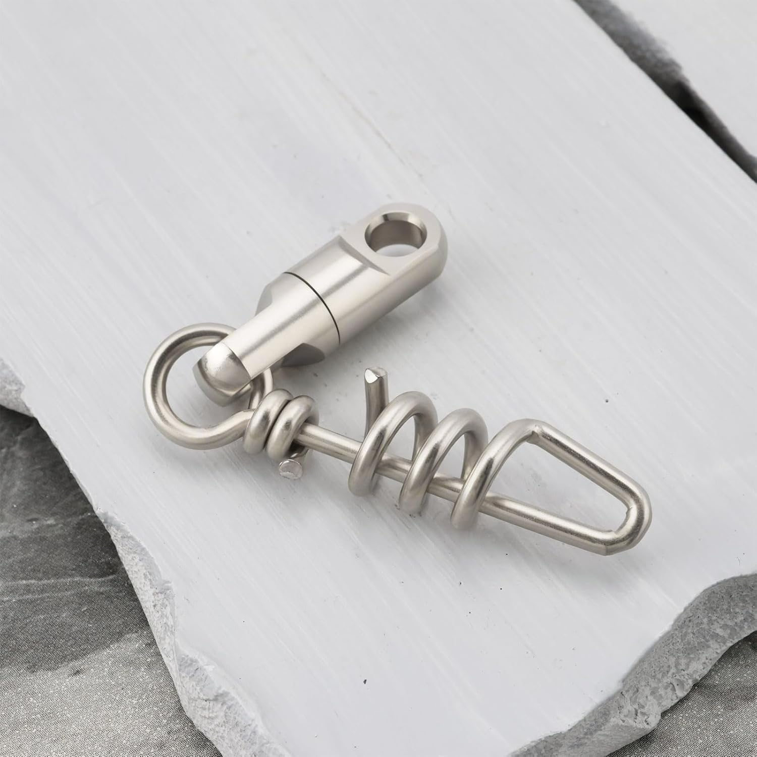 OTOTEC 5Pcs Fishing Corkscrew Swivels 5Mm 6Mm 8Mm 9Mm 10.5Mm Fishing Swivels Corkscrew Swivel Snaps Snap image number 1