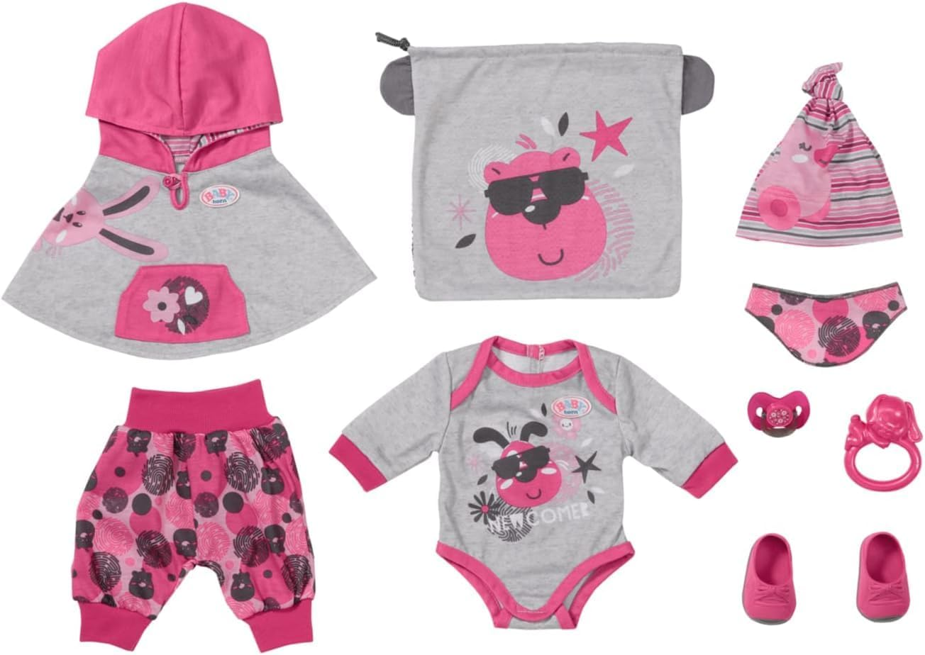 BABY Born Deluxe First Arrival 832561 Clothing Accessories for 43Cm Dolls for Toddlers - Includes 9-Piece Clothing Set & Dummy Eye Function - Suitable from 3 Years image number 2