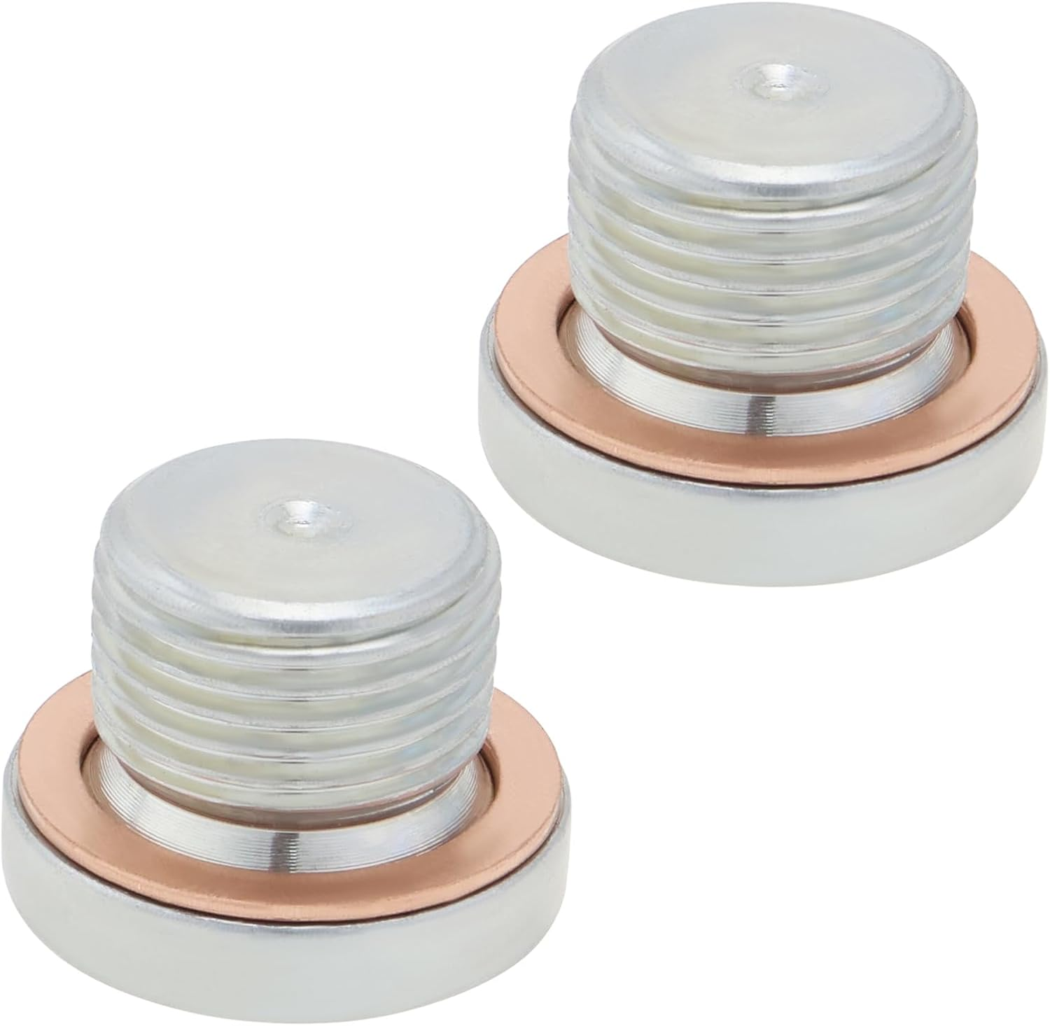 2Pcs M18X1.5Mm Hexagonal Oxygen Sensor Screw Plug with Copper Washer Suitable for Replacing the Reducing Pipe Drainage Pipe of Oxygen Sensors in Automobiles