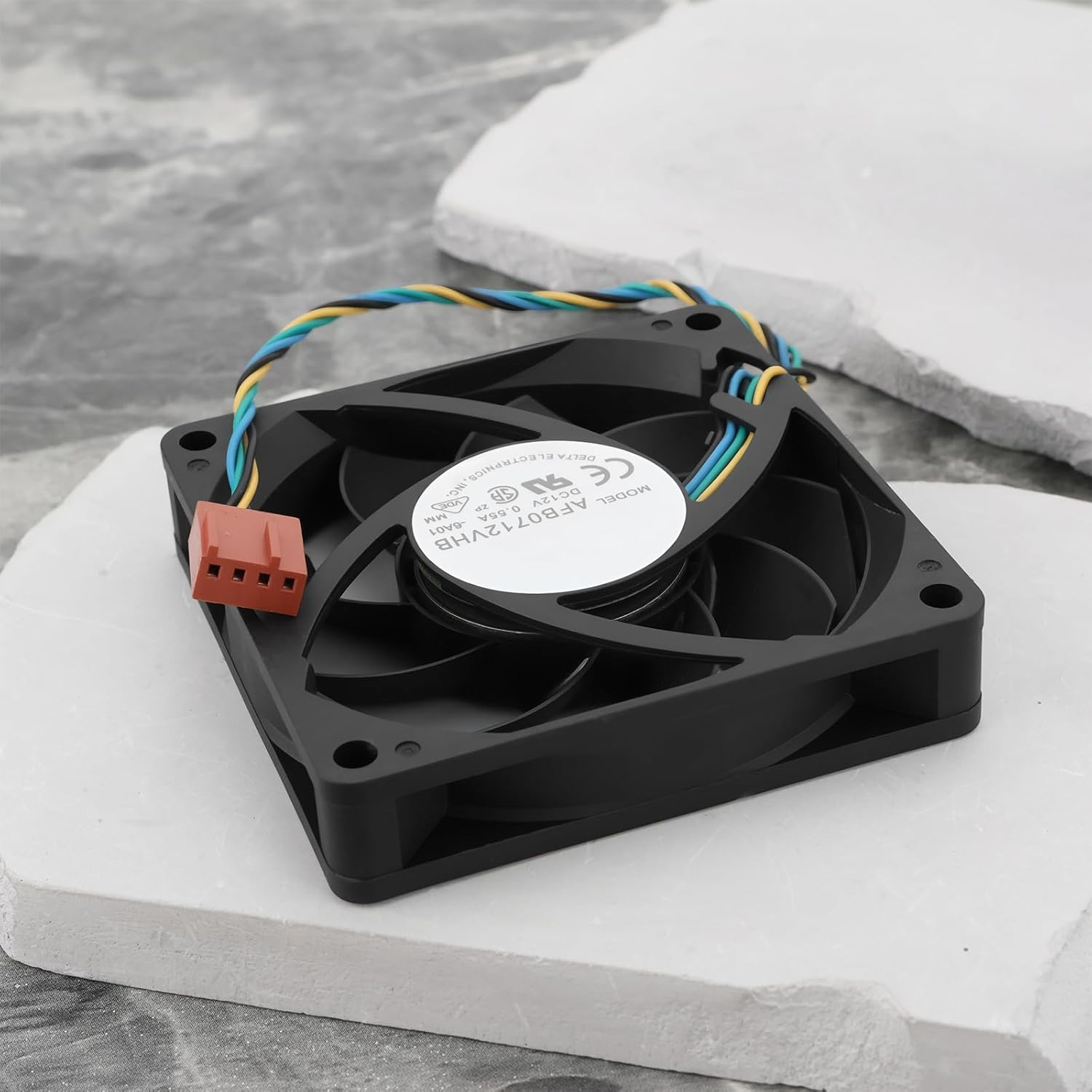 Be in Your Mind CPU Cooling Fan 4Pin Brushless DC Fan AFB0712VHB 0.55A 12V for Laptop 70X70X15Mm image number 2