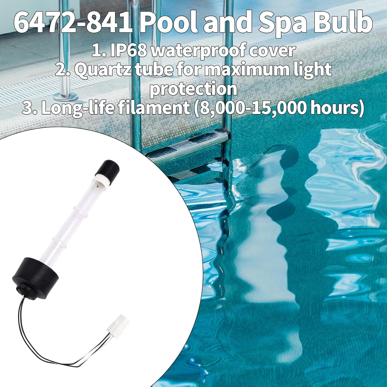 Replacement Bulb for Clear Ray XL, 6472-841 Pool for Clearray Hot Tub Bulb Compatible with Sundance Spas Hot Tub Clearray Water Purification System image number 1