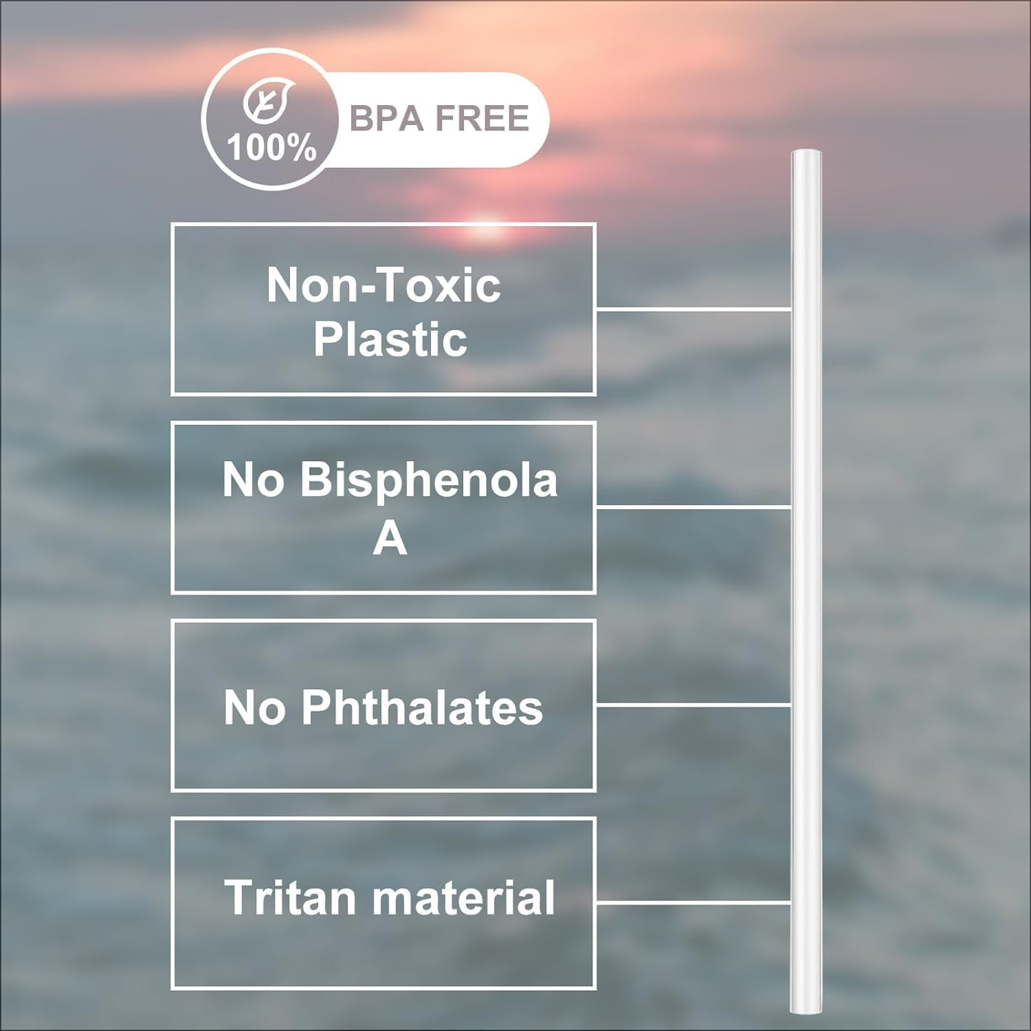 Replacement Straws Compatible with YETI Rambler Jr. 12 Oz Kids Bottle-Yeti Rambler Kids Straws Replacement-Accessories Set Include 6 BPA-FREE Straws and 2 Straw Cleaning Brush image number 1