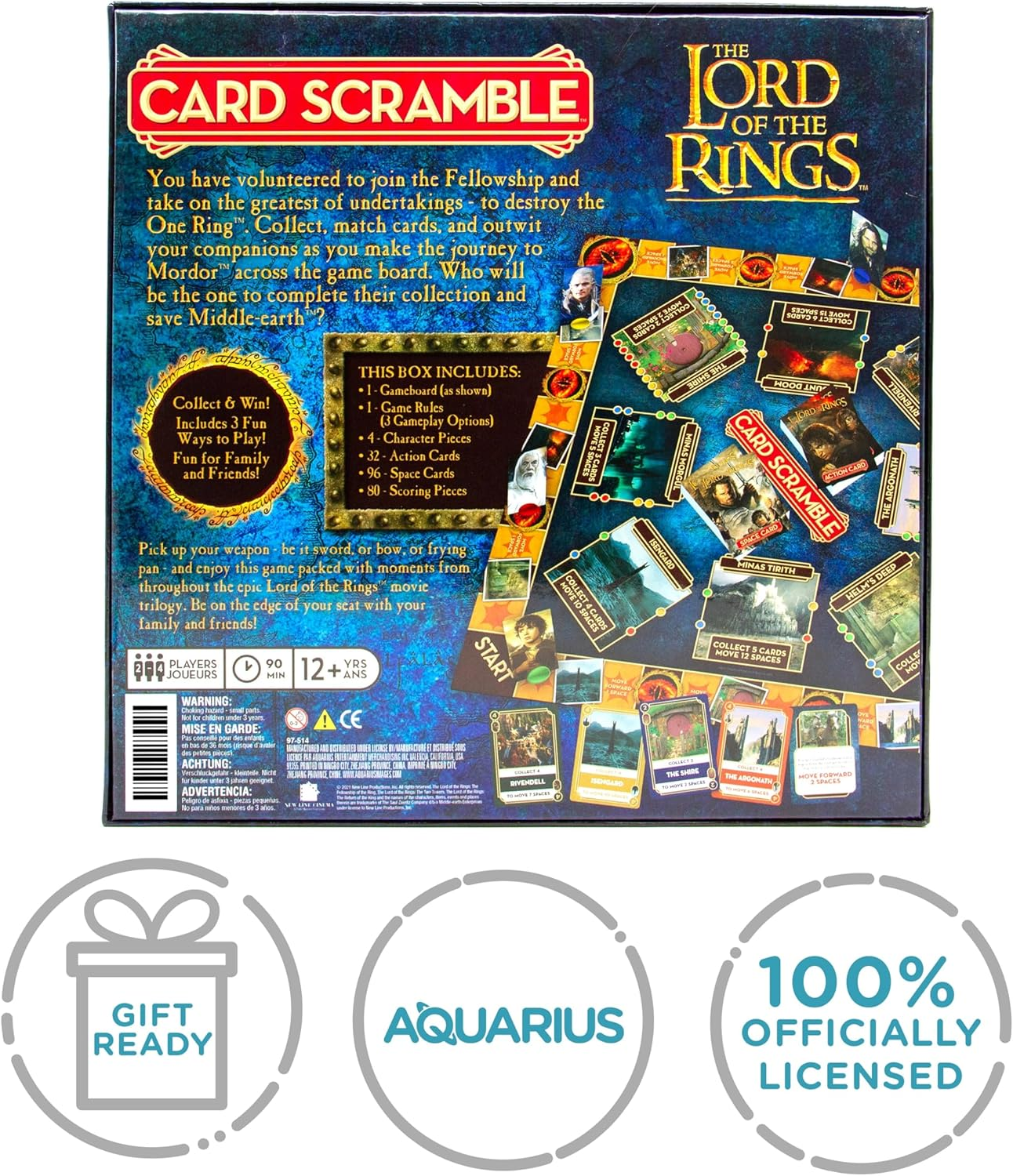 Lord of the Rings Card Scramble Board Game image number 1