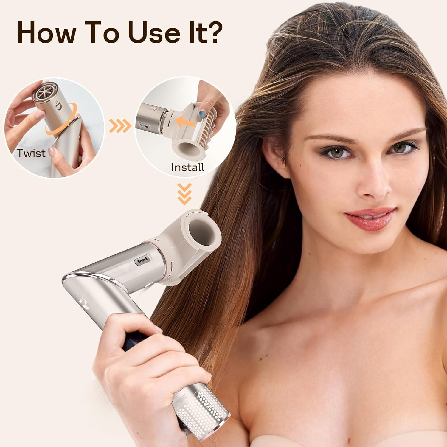 Frizzfighter Finishing Tool for Shark XSKHD4PA Flexstyle, Attachment for Flexstyle Styling System image number 4