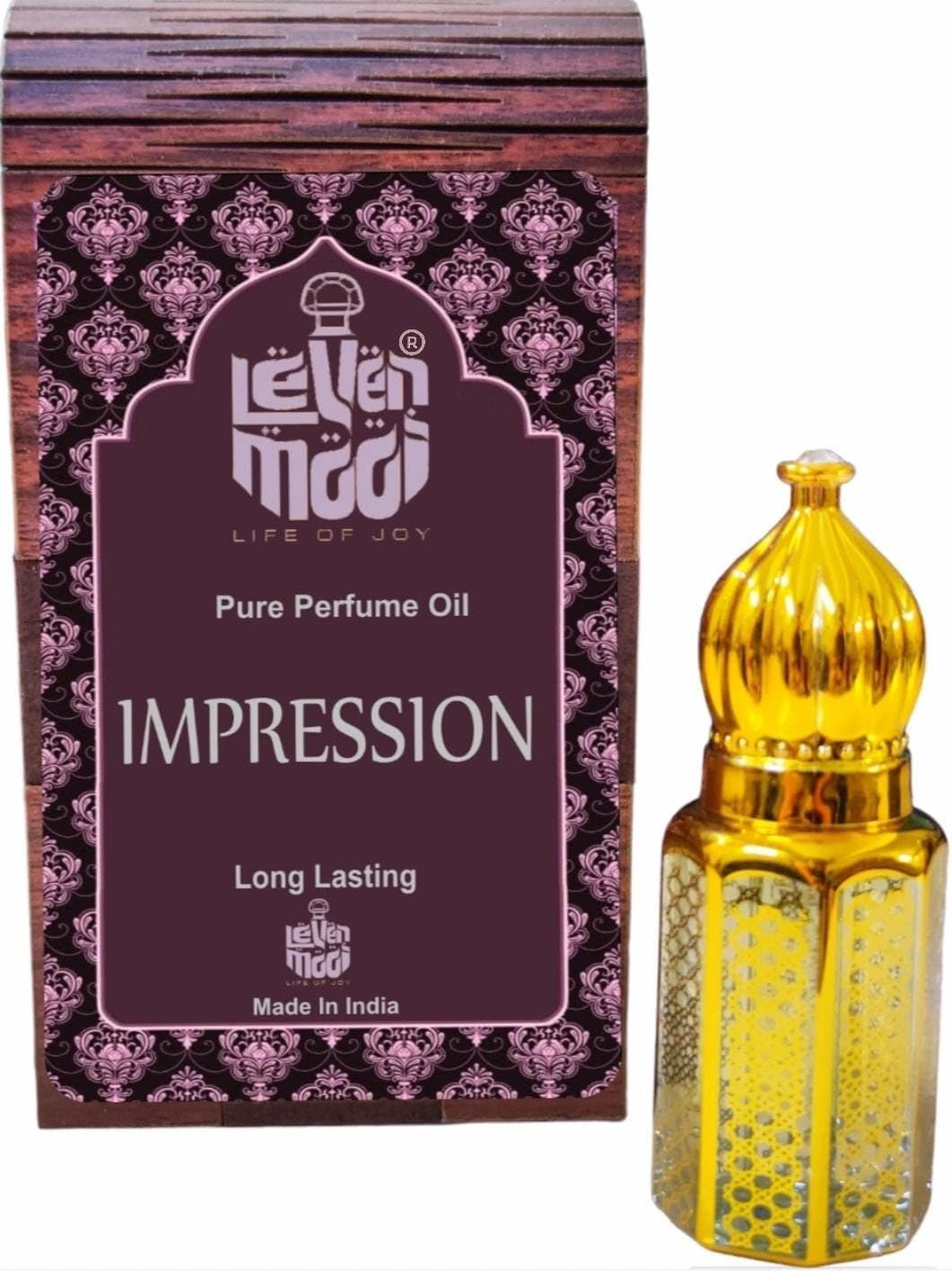 LEVENMOOI IMPRESSION Wooden Attar for Suitable for Daily Uses,Occasions & Parties Long Lasting Fragrance Roll on Perfume Oil Leak Proof Available in Travel Size for Unisex 3ML image number 3