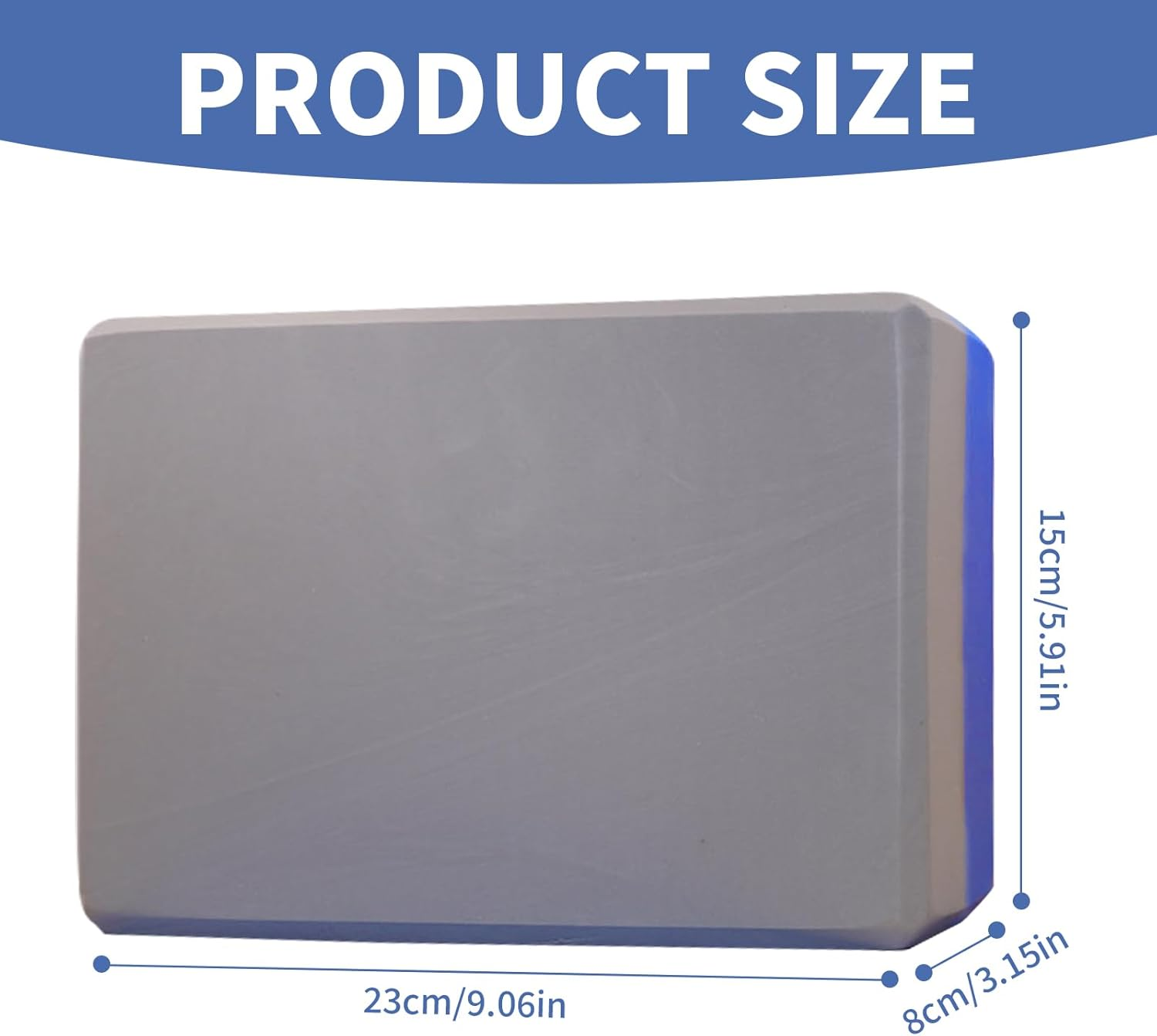 Yoga Blocks 2 Pack Non-Slip Yoga Bricks High Density EVA Foam Blocks Versatile Fitness Bricks for Yoga, Pilates, Meditation