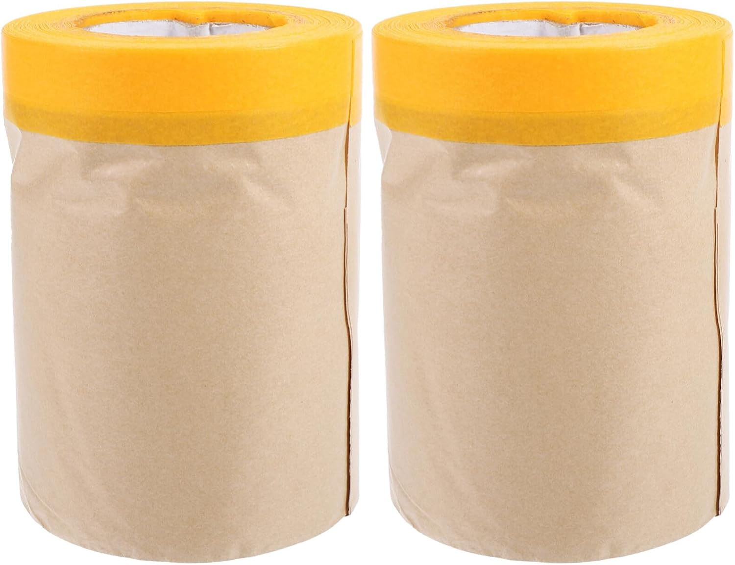 UPKOCH 2Rolls Furniture Covering Kraft Paper Masking Film Easy Peel Automotive Painting Masking Paper image number 3